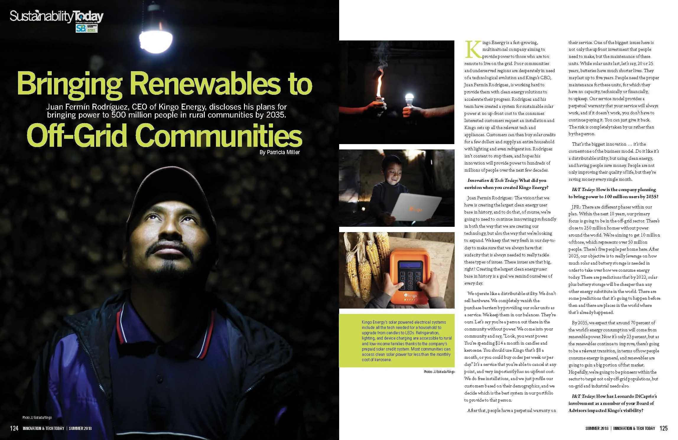 Renewable Energy | Innovation & Tech Today Summer 2018