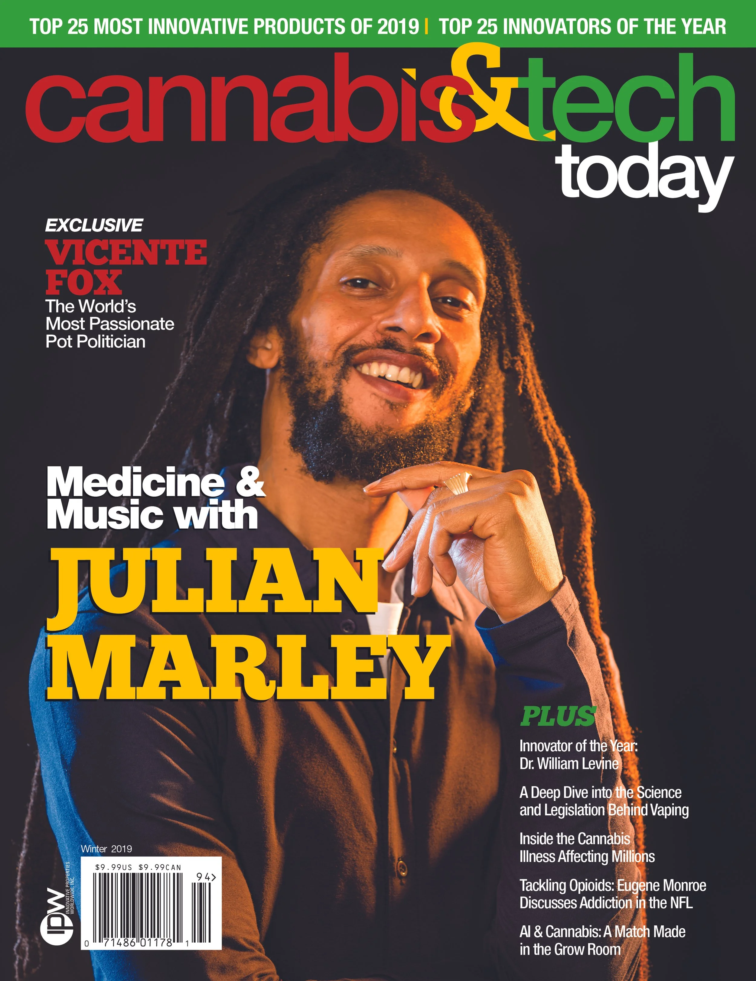 Julian Marley Cover | Cannabis & Tech Today Winter 2019