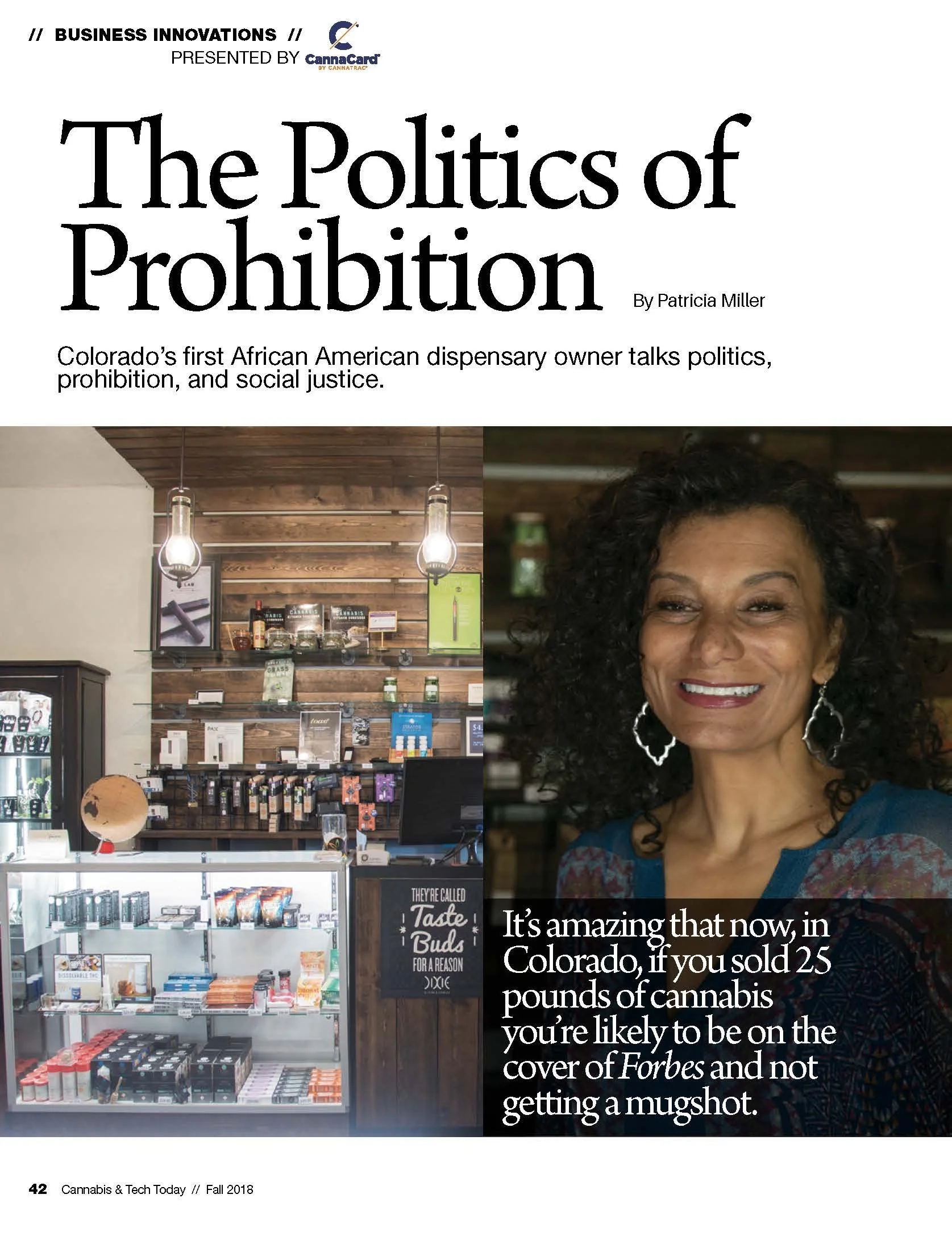 Wanda James Cover | Cannabis & Tech Today 2018