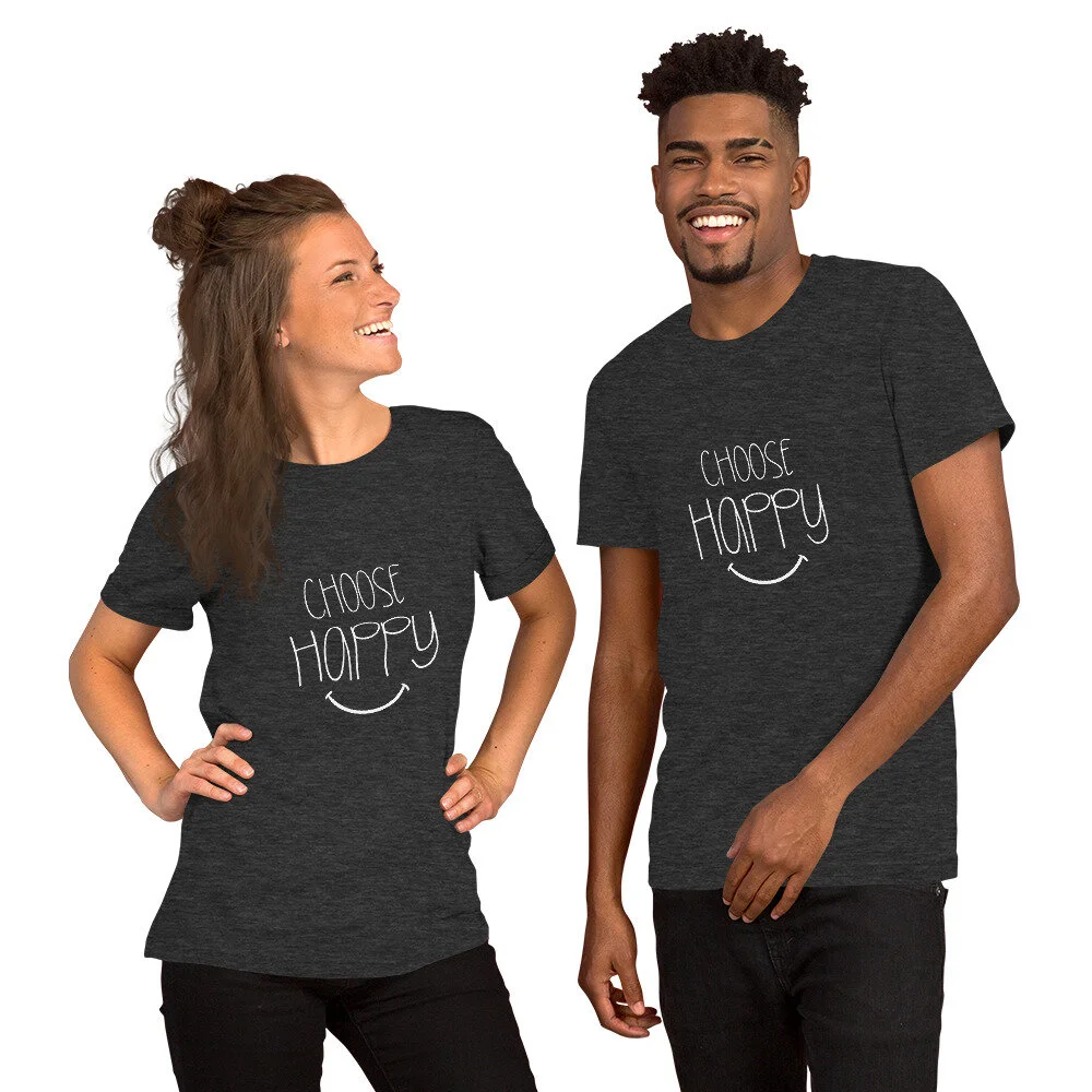 Choose Happy :) Short-Sleeve Unisex T-Shirt