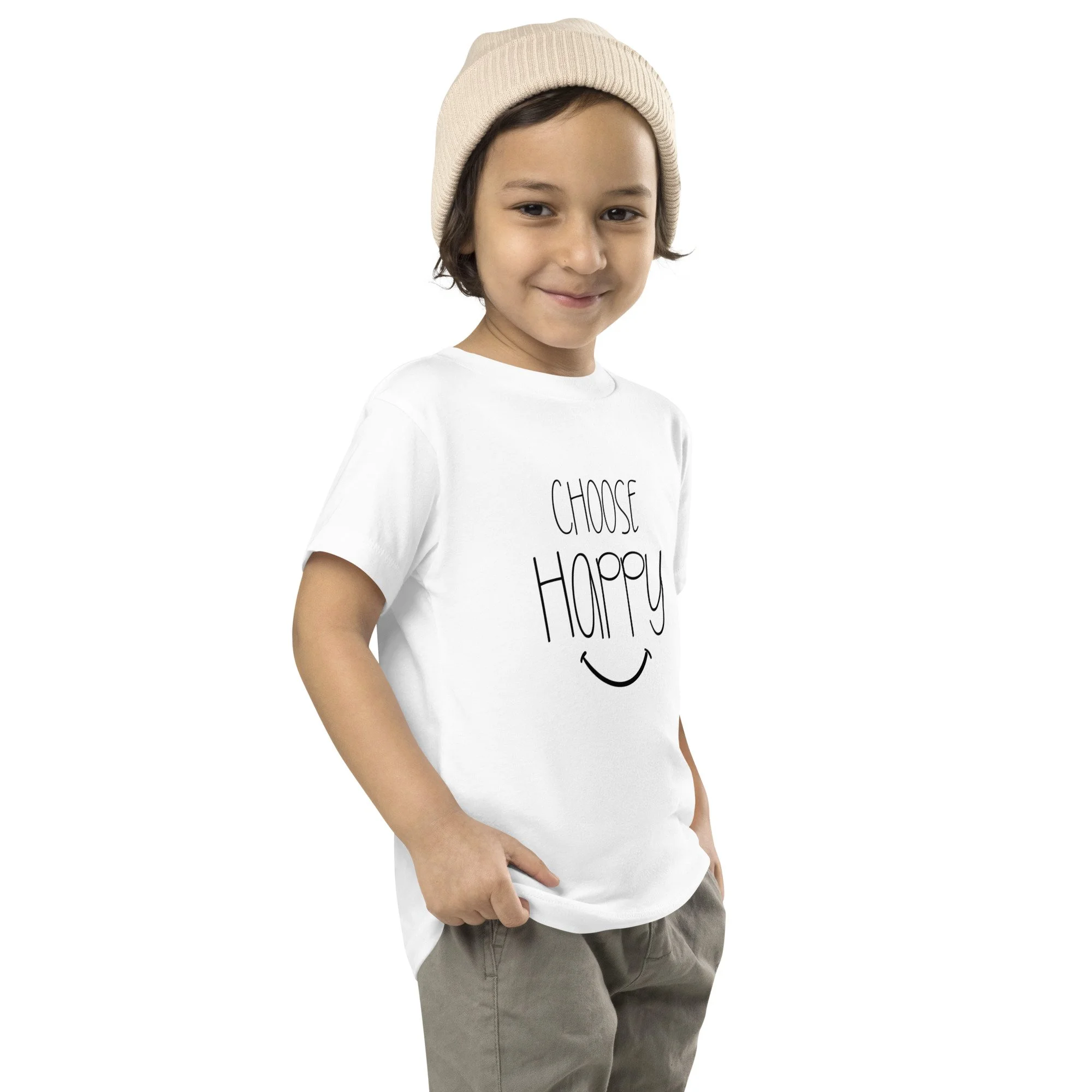 Choose Happy :) - Toddler Short Sleeve Tee