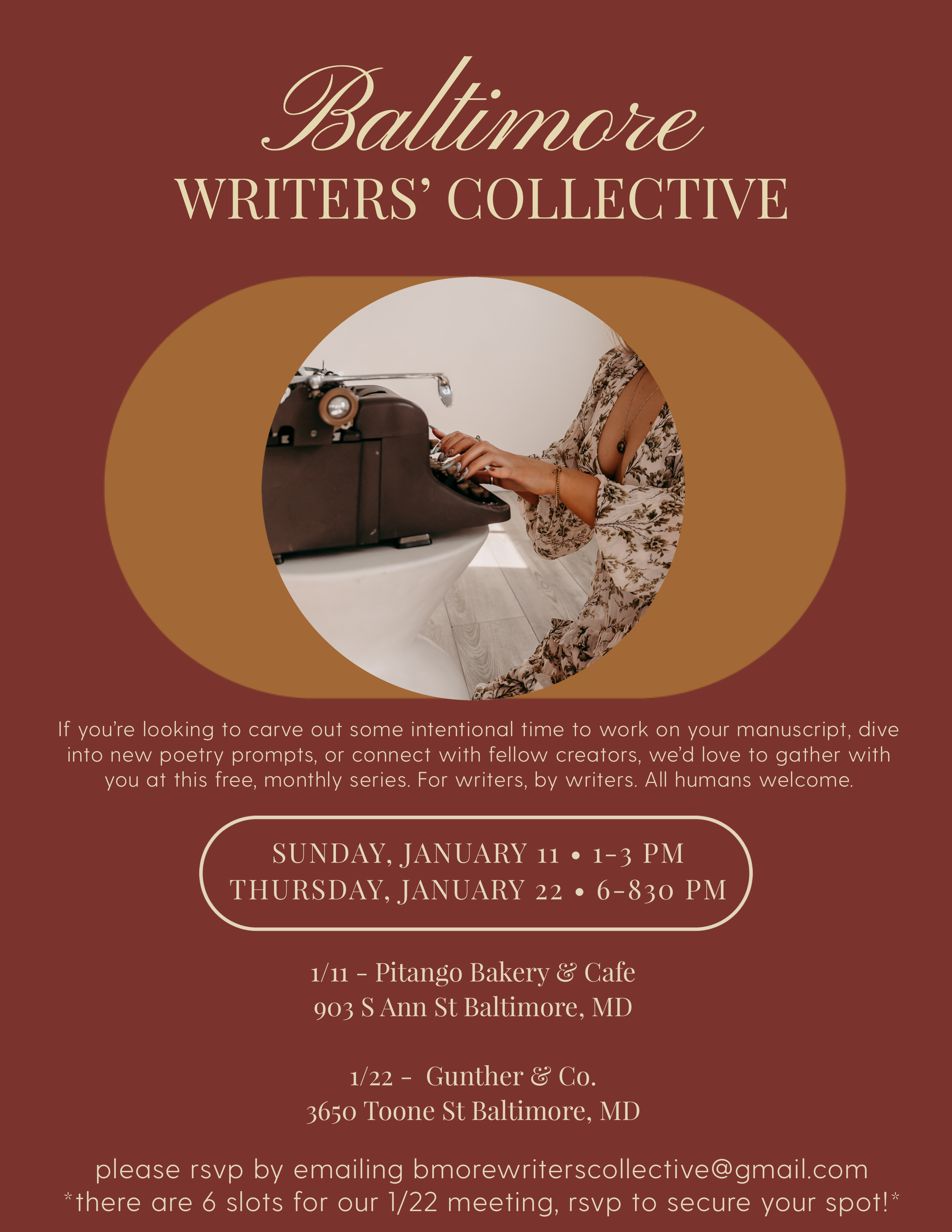 Baltimore Writer's Collective: January 11 Meeting