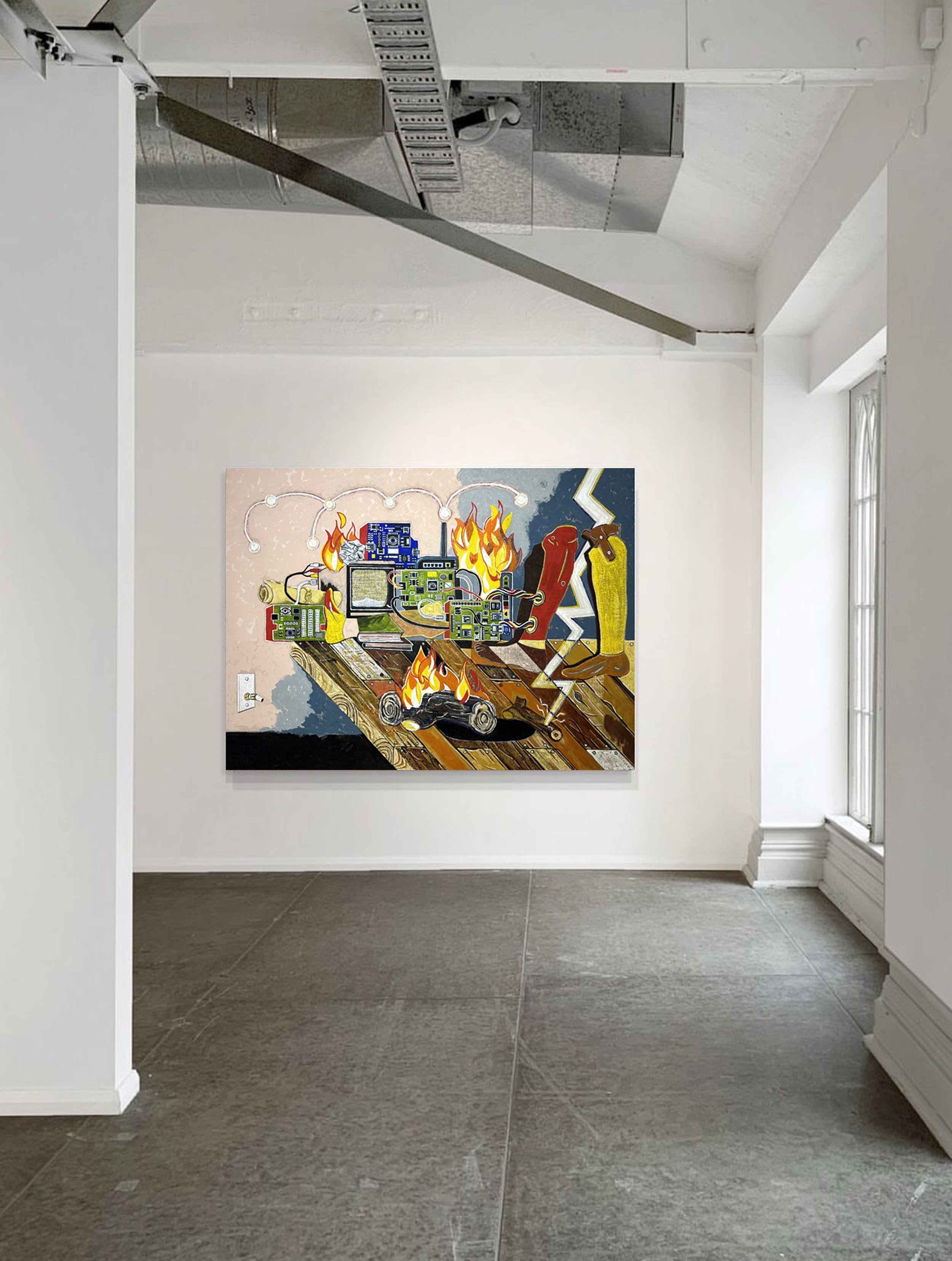 'Prometheus' 2025, 138x188cm, Oil on Linen.