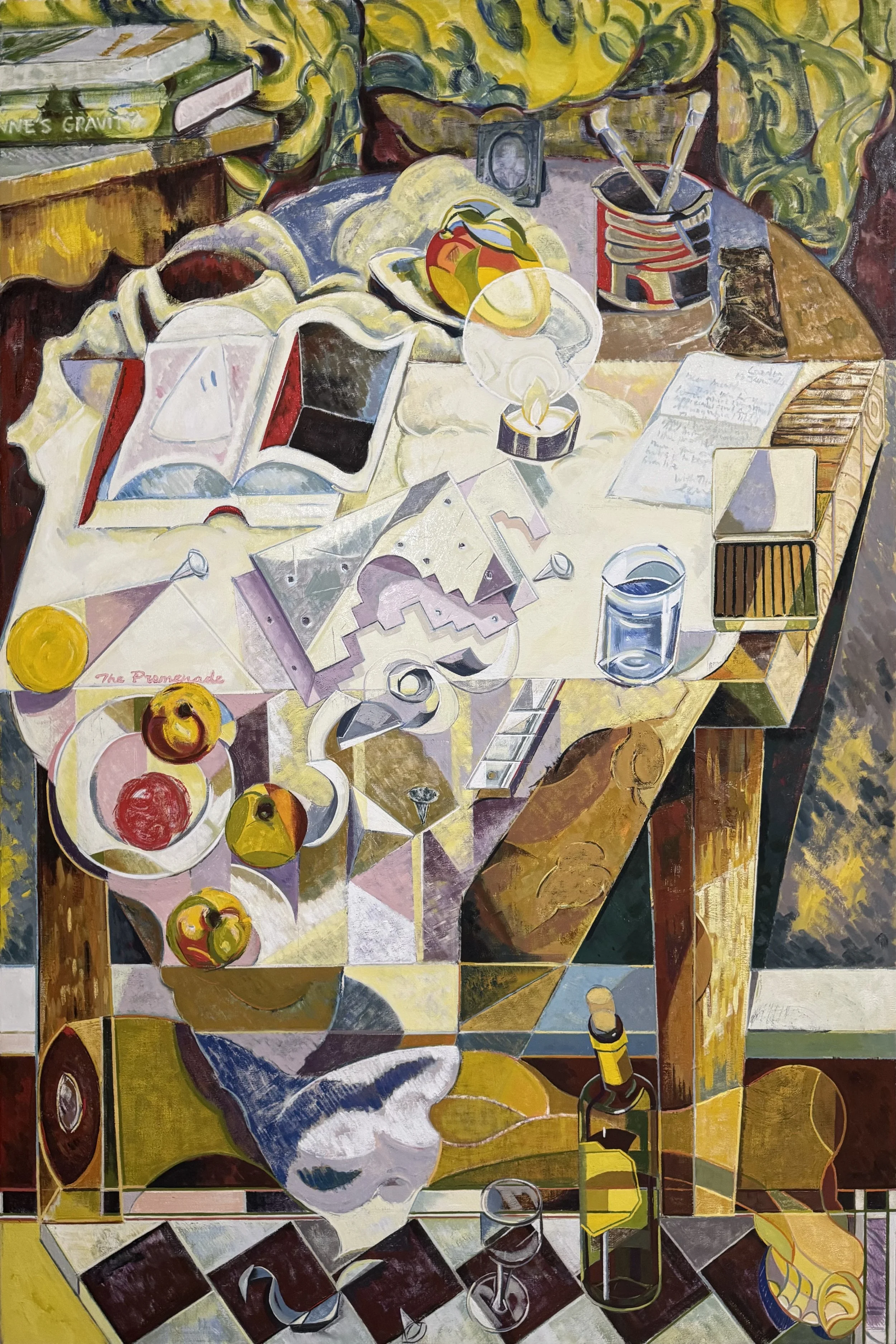'Still Life with Apples' 2025, 168x112cm, oil on canvas