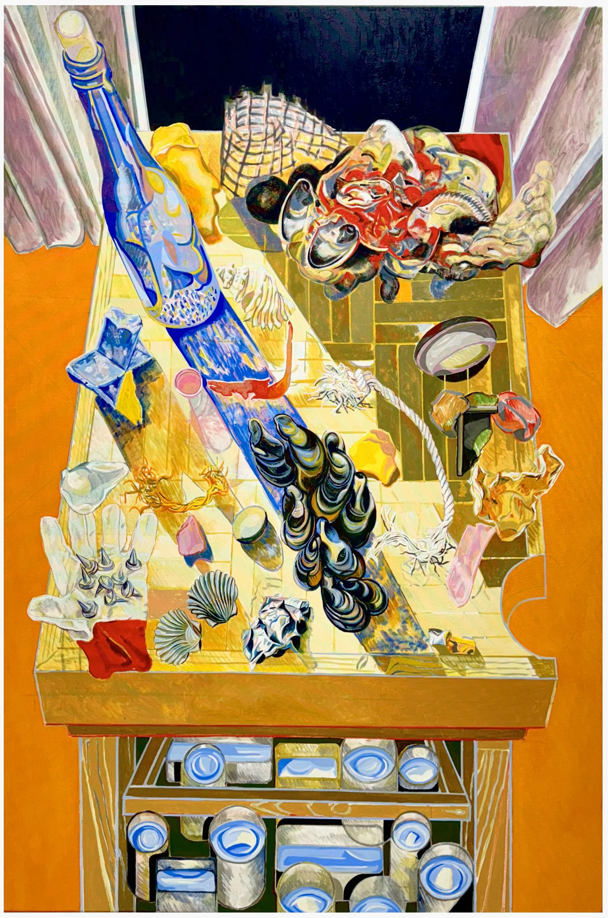 'Multitudes', 2025, 168x112cm, oil on canvas