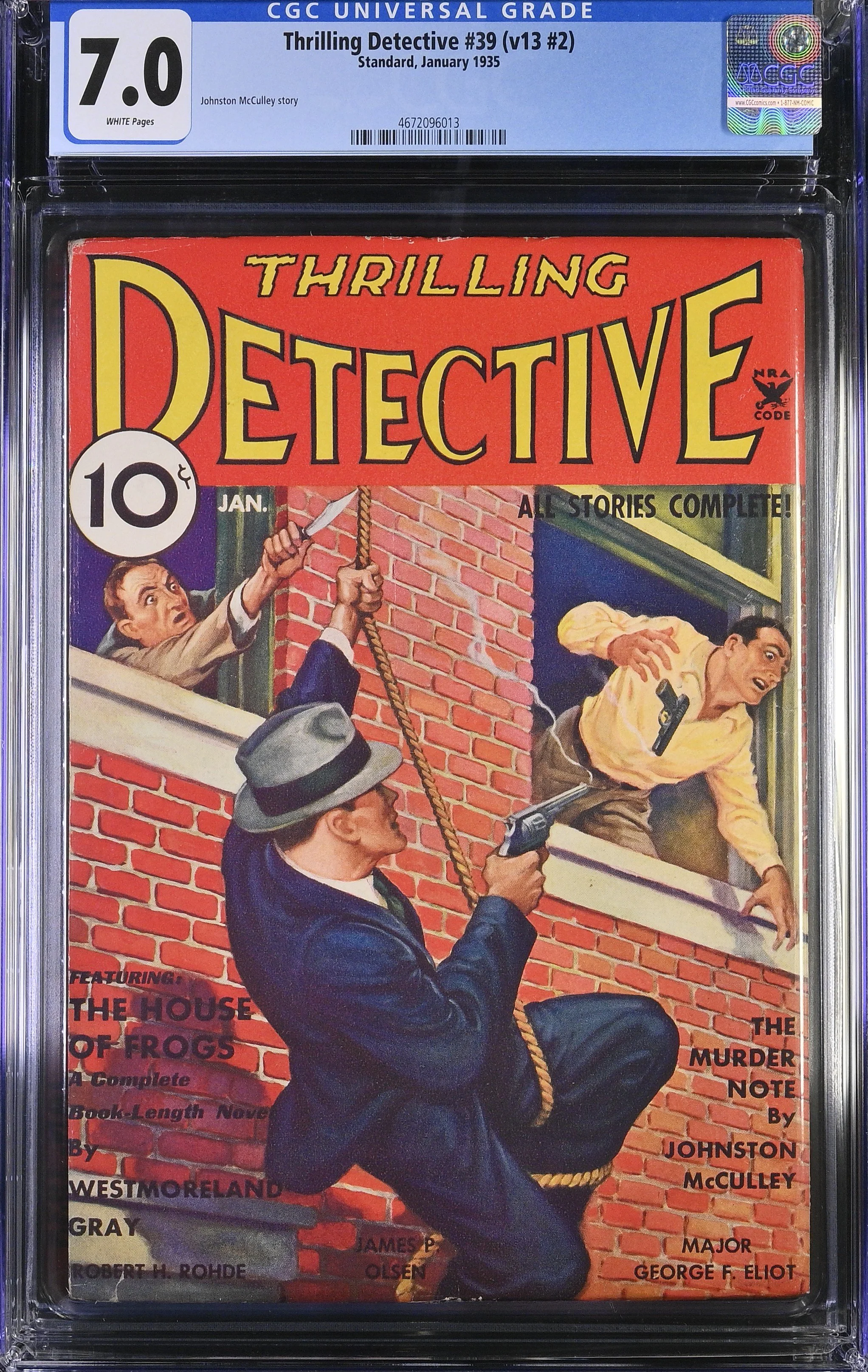 Thrilling Detective - Jan. 1935 - 7.0 (FN/VFN) - Detective Comics #11 Inspiration