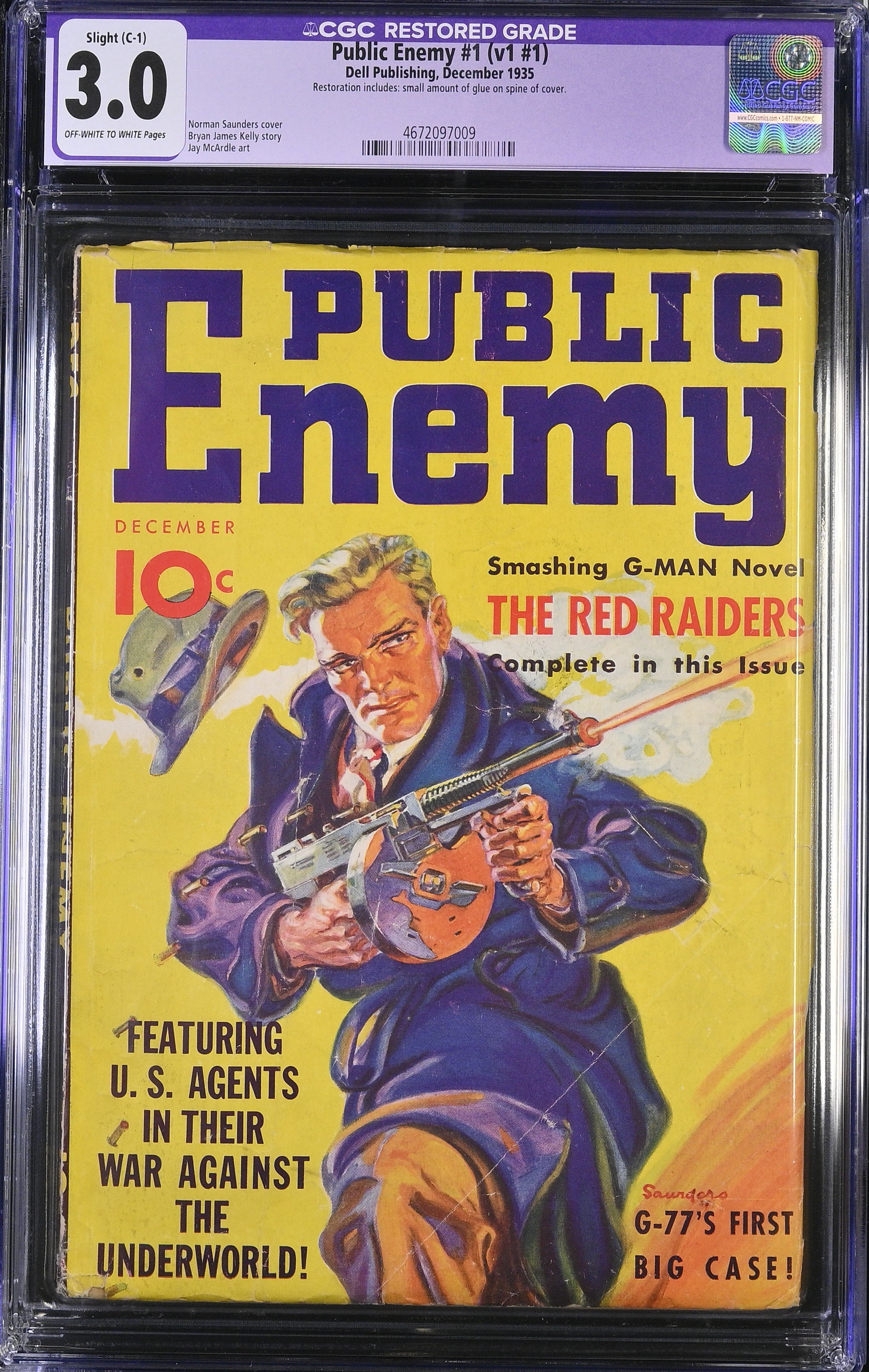Public Enemy - Dec. 1935 - 3.0 G/VG (Restored) First Issue