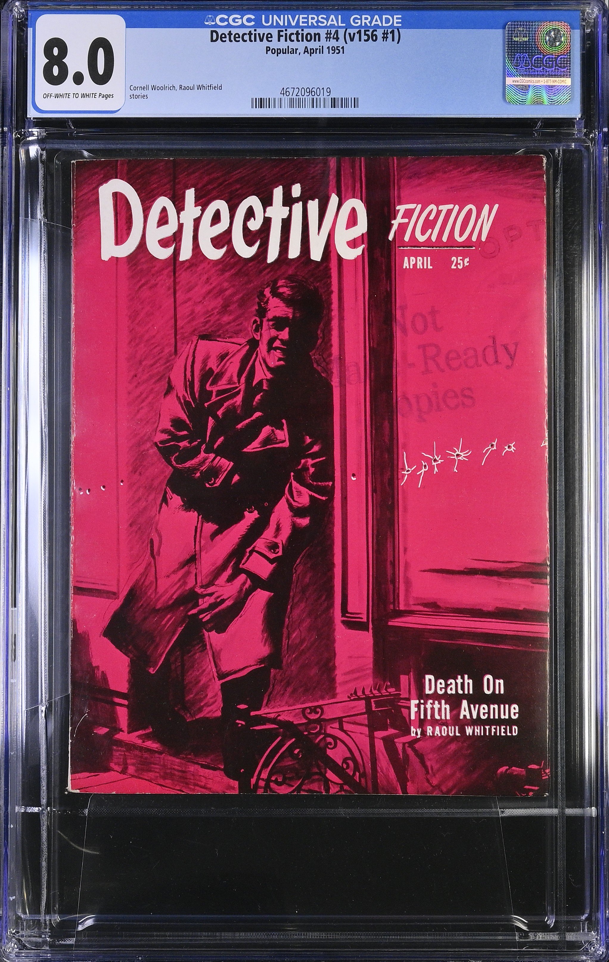 Detective Fiction - April, 1951 - 8.0 (VF) - FILE COPY