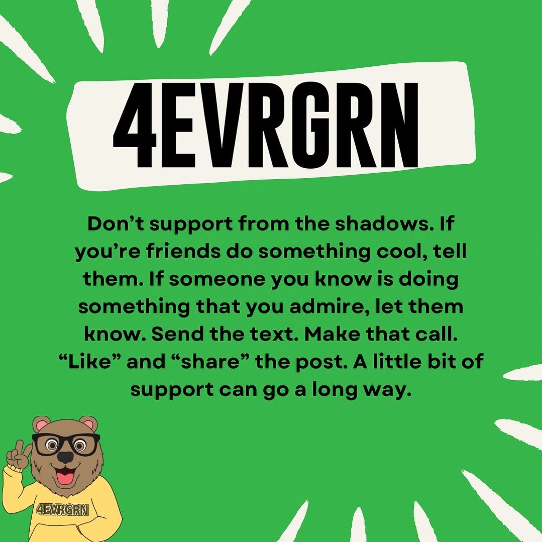 This is what 4EVRGRN is truly all about. We want to support our friends and the small businesses/individuals who make our region the best in this country! 

It costs you NOTHING to share a story or post&hellip;you don&rsquo;t always have to purchase 