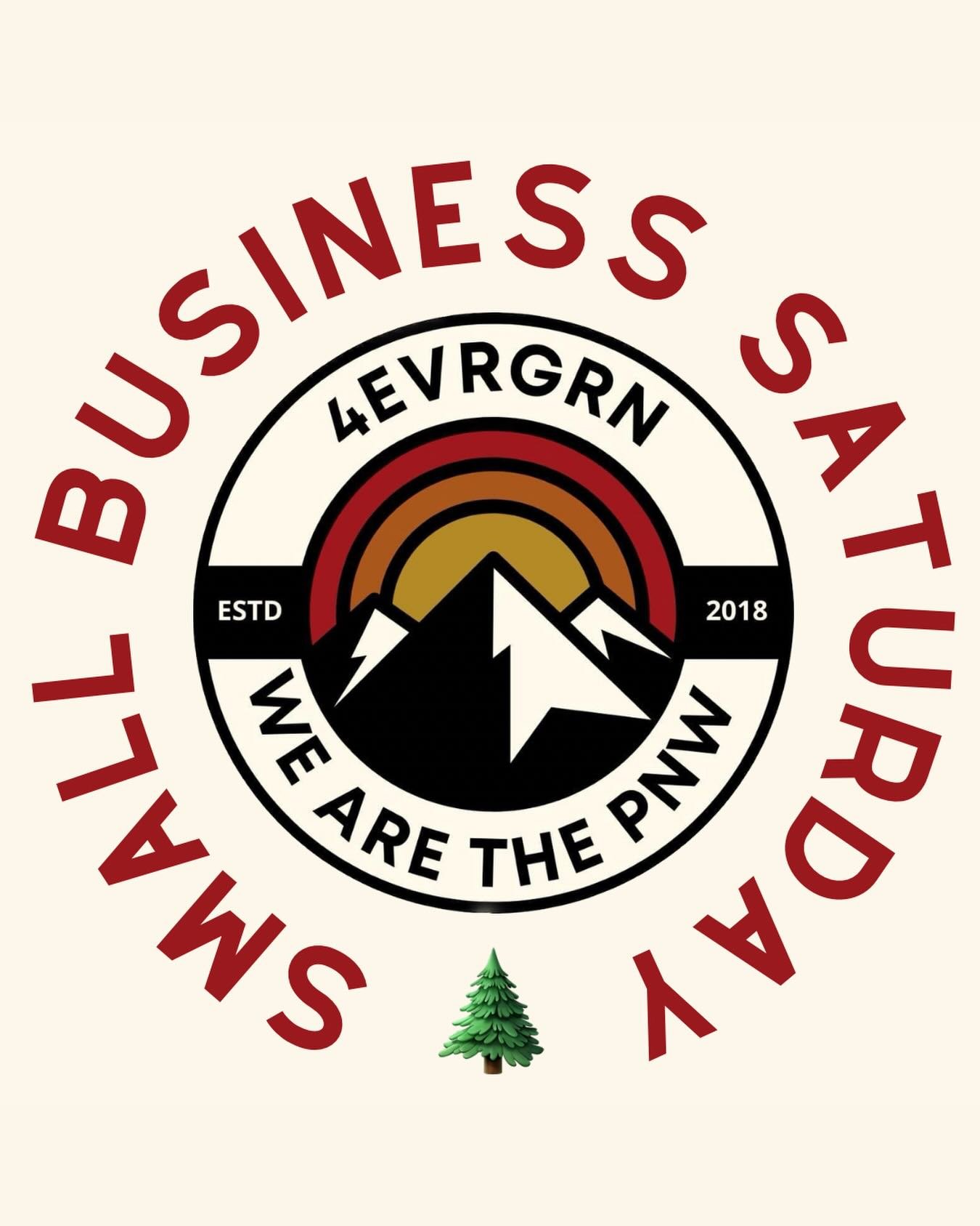 Happy Saturday #PNW 🌲 It&rsquo;s a rainy day, perfect to stay indoors and support #pnwsmallbusiness 🛍️ Tag the small businesses you&rsquo;re shopping at this week!

#smallbusinesssaturday #4EVRGRN #wearethepns