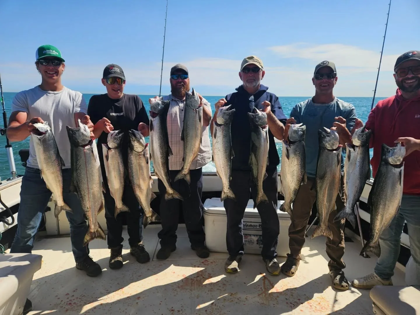 Lake Ontario did not disappoint last weekend! A big thank you goes out to everyone who joined us on the water. The fish are here and they're hungry! 🍗
.
.
📞 1-888-462-3995
🌐 kingslayersportfishing.ca
📧 kssportfishing@gmail.com
.
.
#fishingcharter