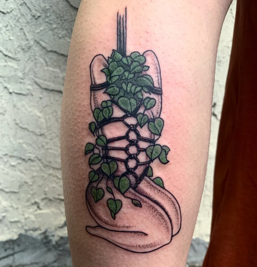 Shibari lef tattoo