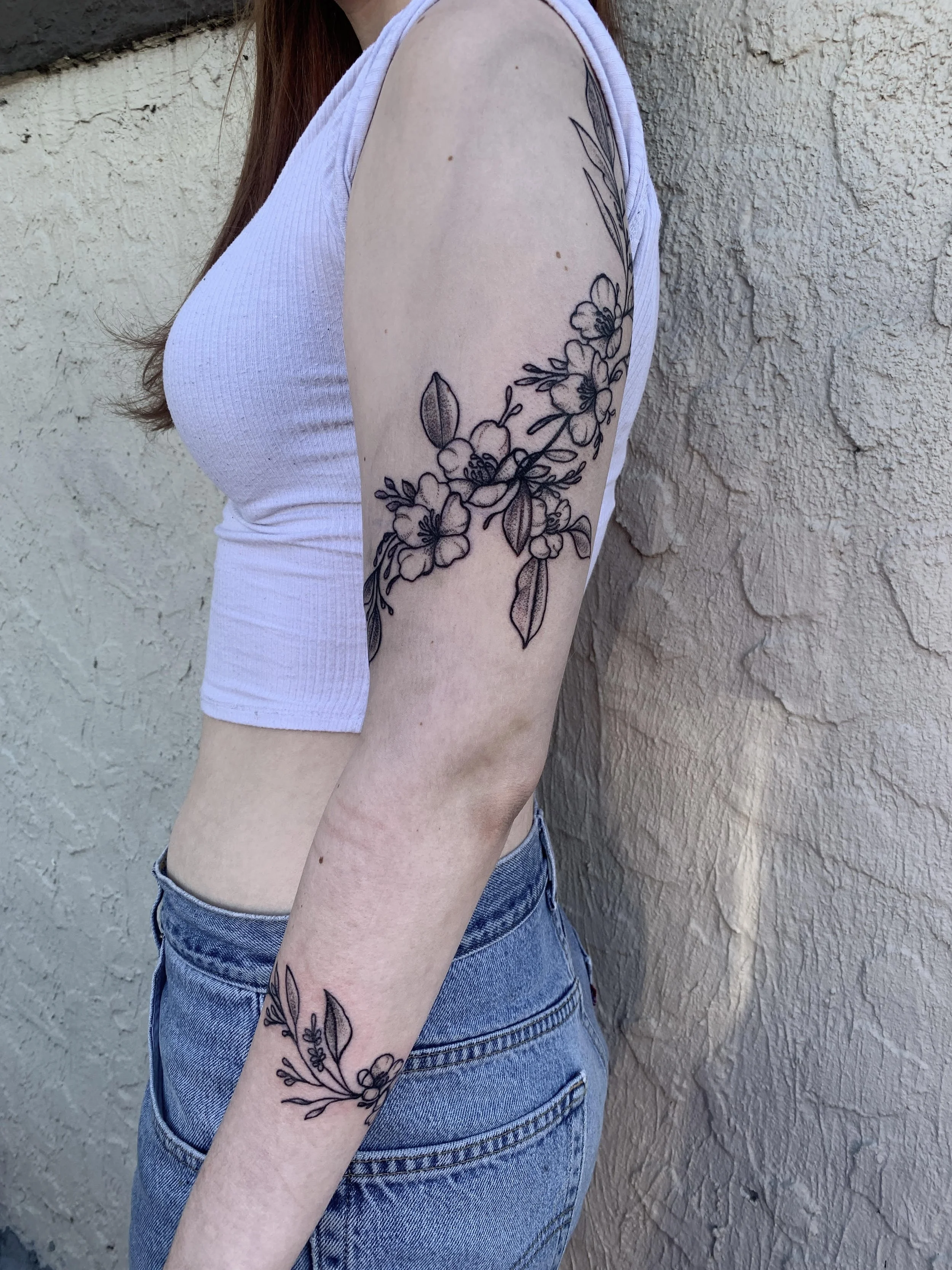floral wrapping arm sleeve
