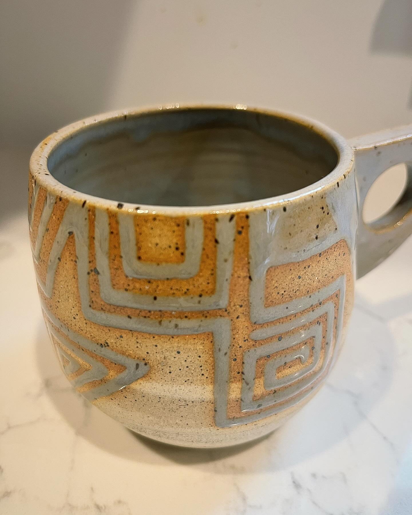 Not linear. Concentric. Going around in circles. Fresh. New. Perfect for morning start. Discover newness. Fit right in the hand. So easy to hold. So easy to drop. Shaping. Experimenting. Out of my mind. In your hands! 

Get this one and see what else