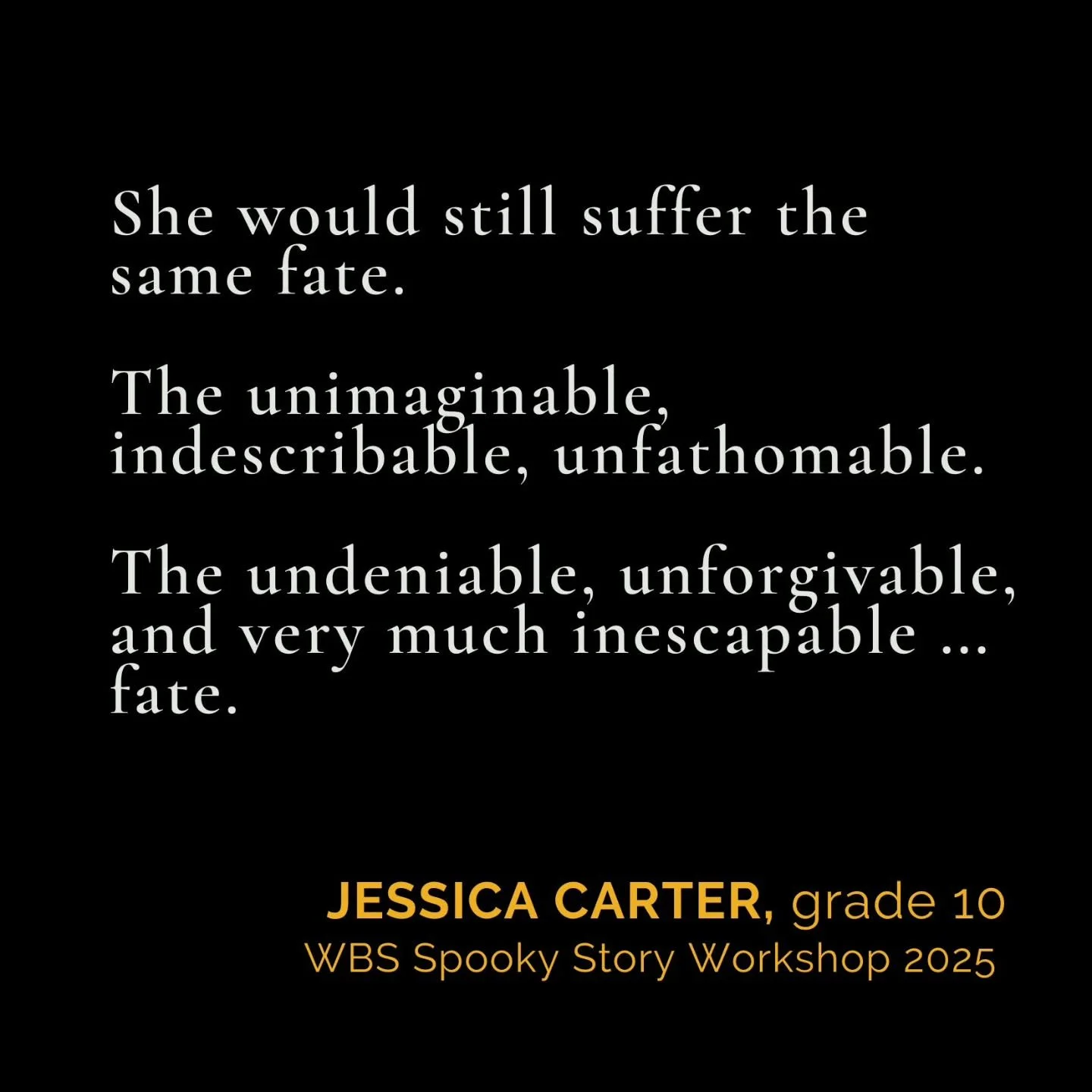 Your turn to write 👻 stories with us!

WEDNESDAY, OCTOBER 29, 6 - 8:30 PM

Get your ticket at bit.ly/spookyWBS

Featuring food from @bluepitbbq and beer from @peabodyheightsbrewery.