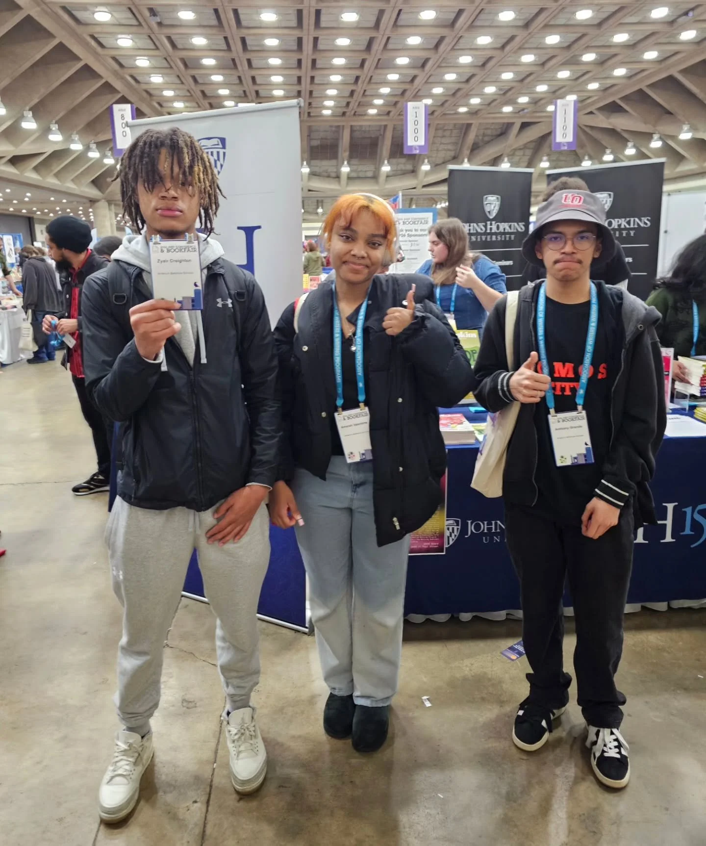 On Saturday, six of our young writers attended AWP here in Baltimore. Thank you to&nbsp;@awpwriter for offering free admission for high school students! They loved every minute of their first AWP experience.