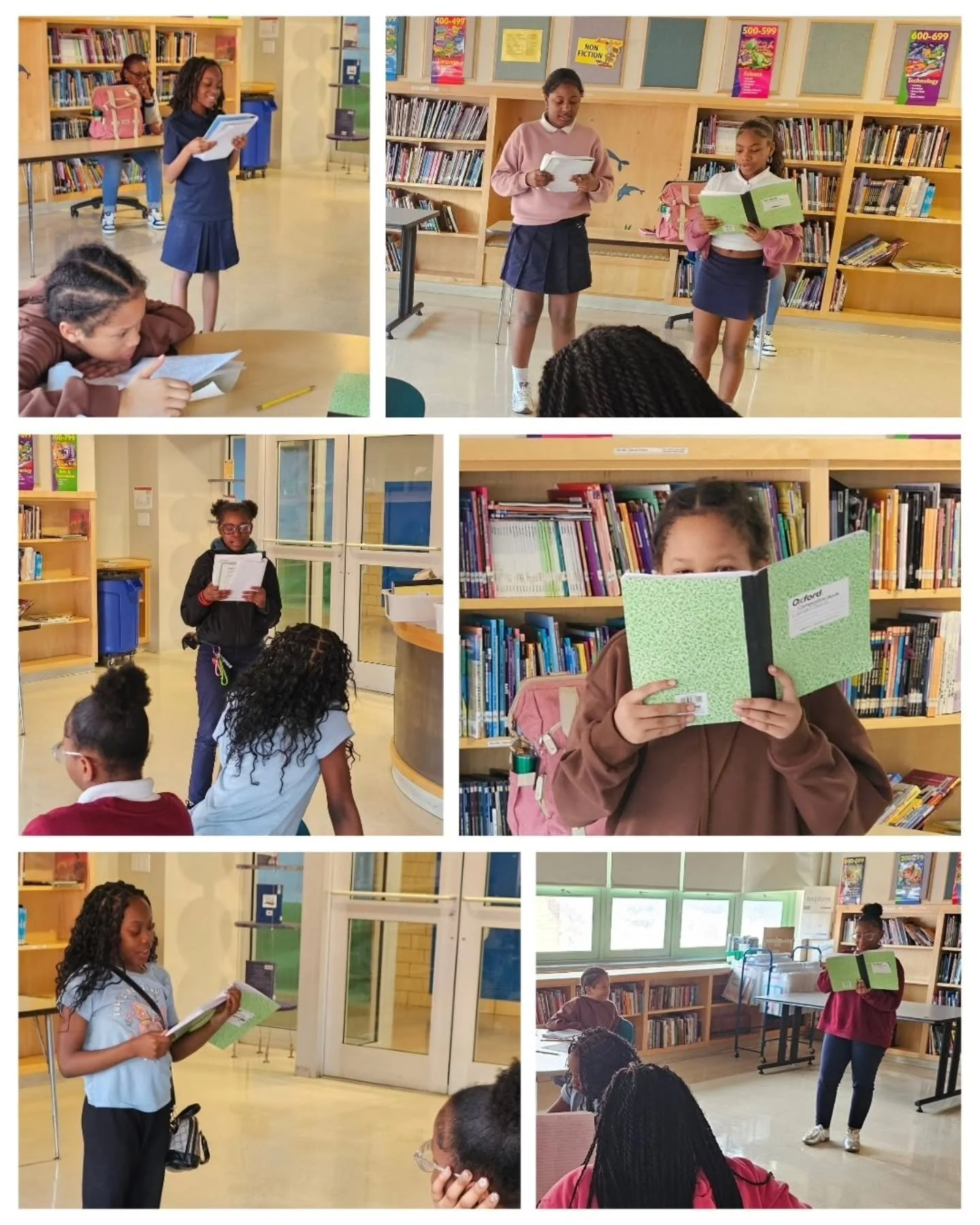 AWP may be over, but writers across Baltimore are still giving readings! Yesterday our 3rd/4th and 5th grade Writing Clubs at @sinclairlane248 gave a pop-up reading after a lesson on creating characters.