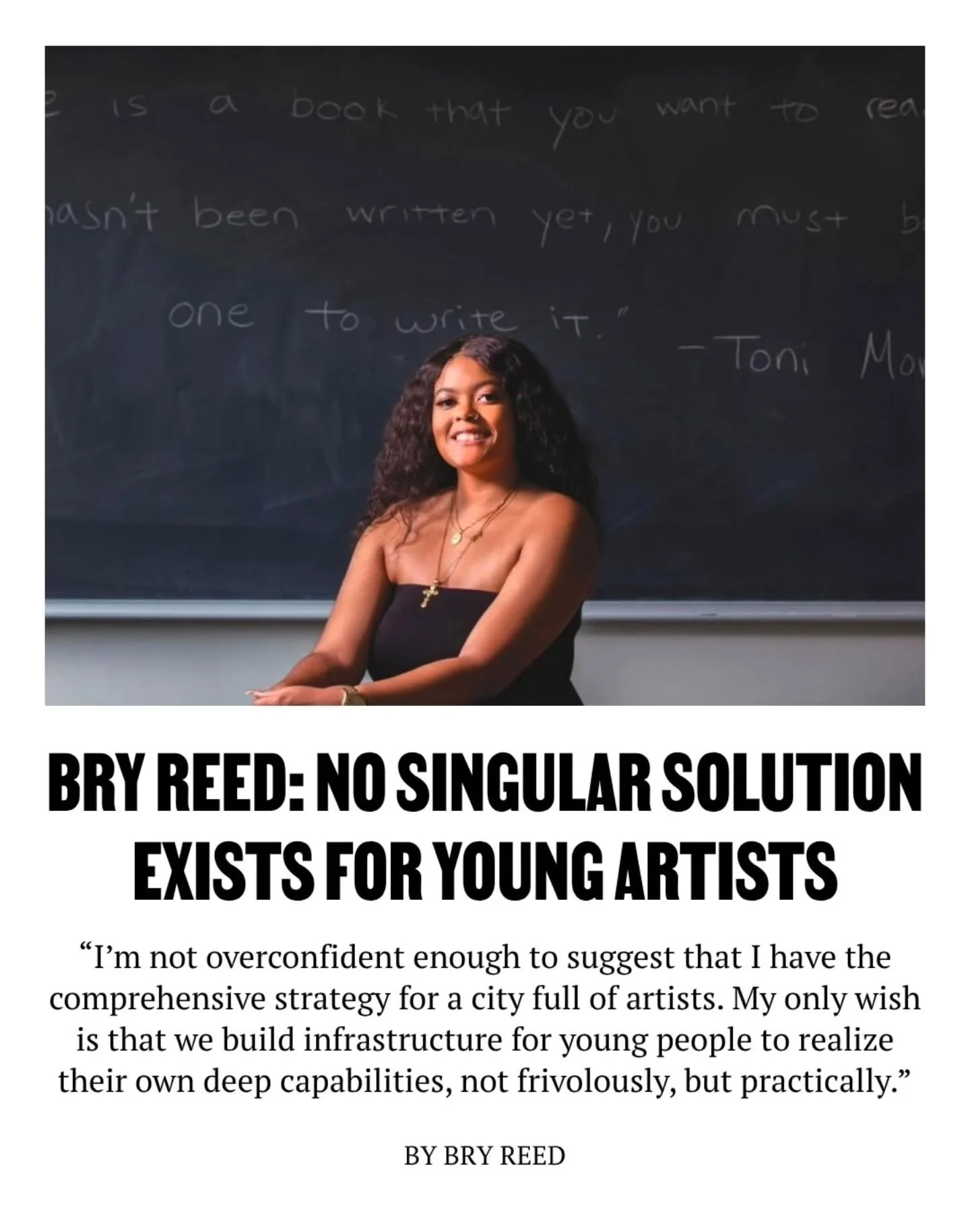 Check out Bry Reed's beautiful piece in @baltimorebeat. Read her full piece via the link in story, but here, check out Bry's note about her first summer at the Baltimore Young Writers Summer Studio, where she meet the @baltimorebeat's @lisa__snowden 