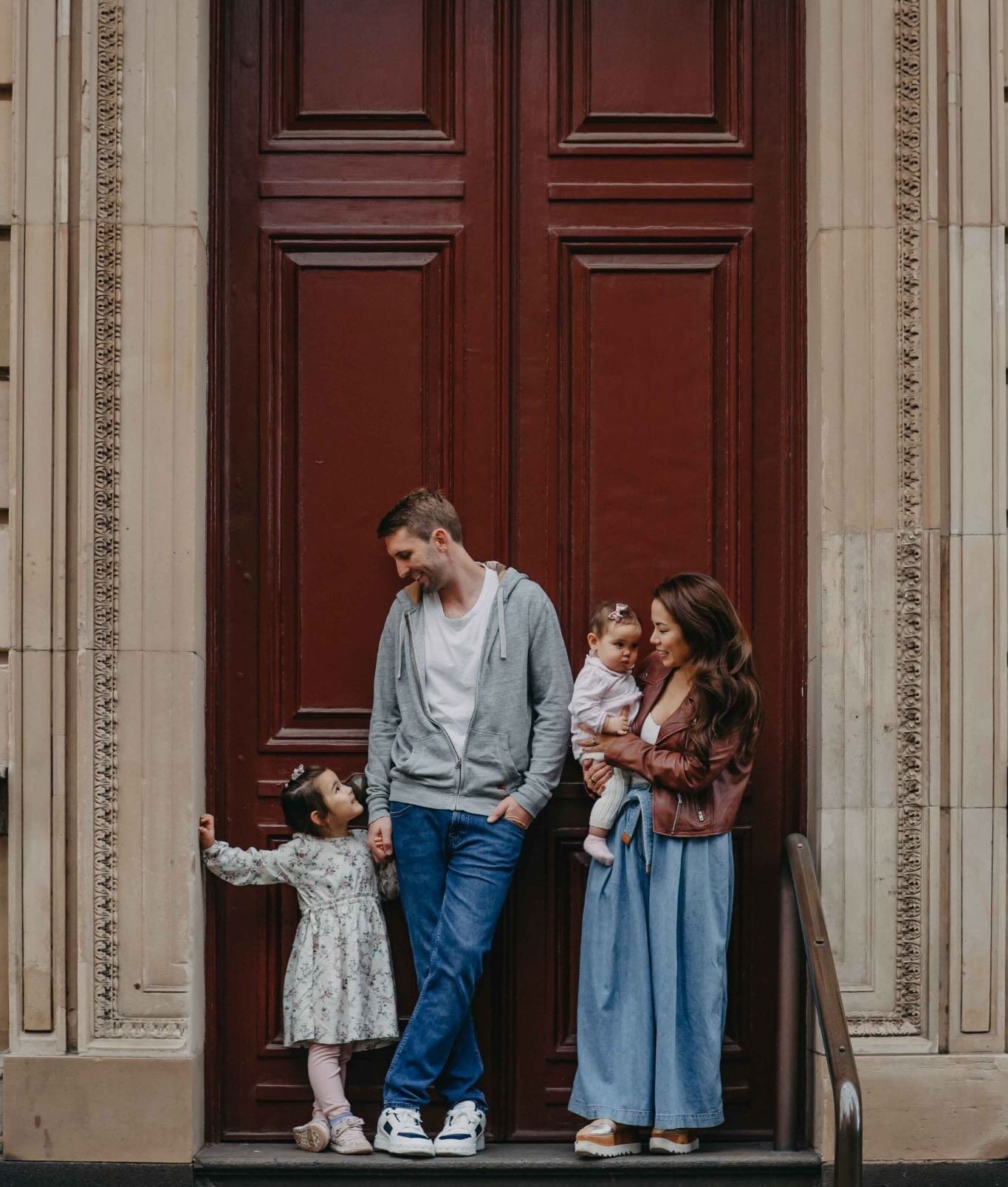 Deb, Lachlan and their two gorgeous girls live right in the heart of beautiful Melbourne CBD.  So it was only right their family portrait shoot should take place there.  They got married in the Treasury Building a few years ago and wanted photos at t
