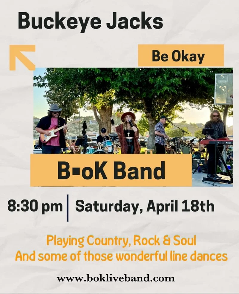 This Saturday, April 18th @buckeye_jacks_saloon 
@bokliveband