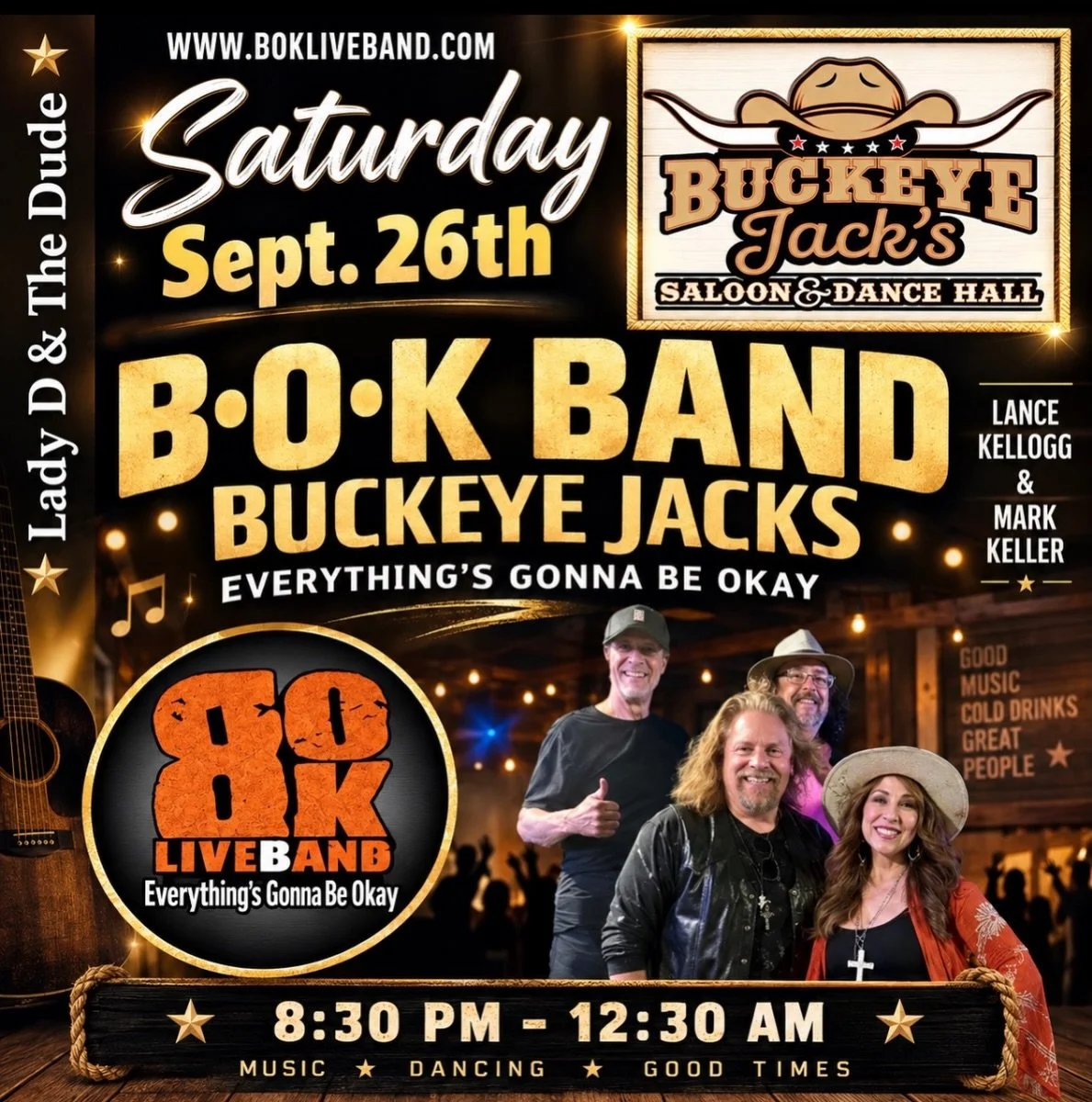 Saturday Be Okay @buckeye_jacks_saloon 
@bokliveband