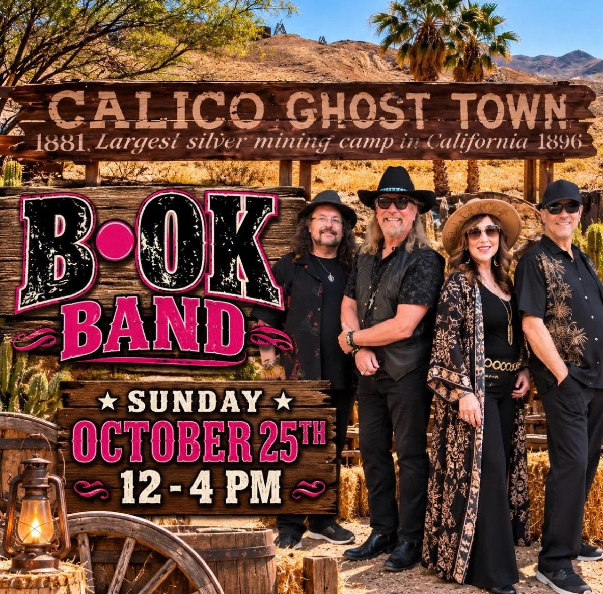 Sunday @bokliveband  @calico_ghost_town