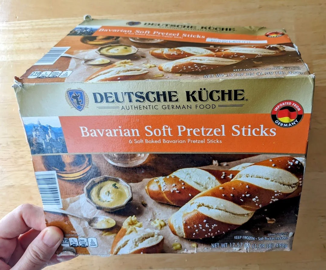Aldi Bavarian Soft Pretzel Sticks (Deutsche Küche) Review Ingredients