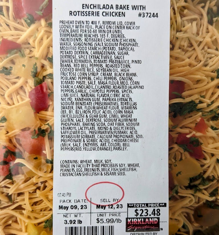 Costco Deli Enchilada Bake Review Ingredients Price Servings