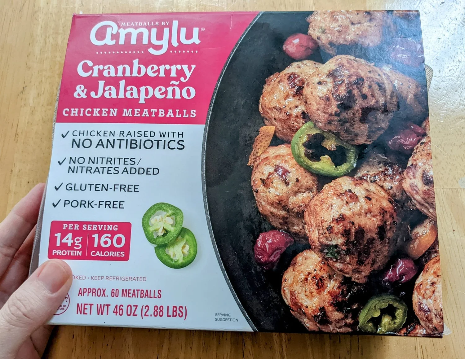 Amylu Cranberry Jalapeno Chicken Meatballs Review Ingredients Price