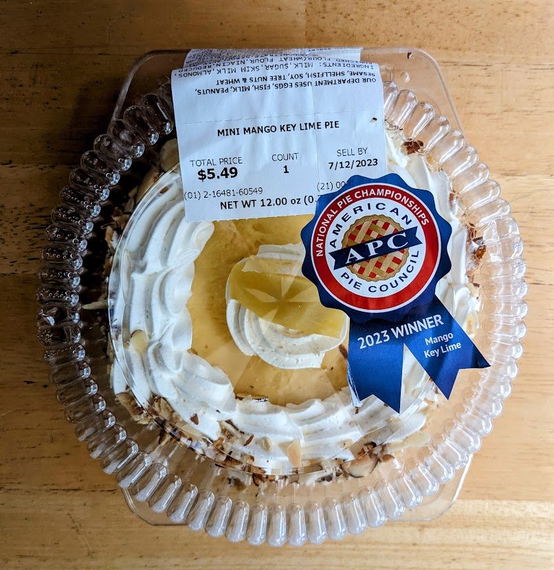 Publix Mini Mango Key Lime Pie Review