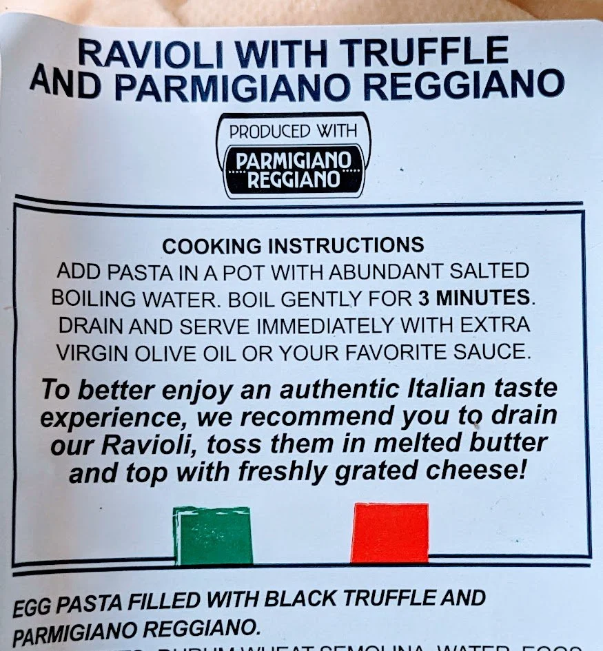 Scoiattolo Truffle Ravioli Review Ingredients Price Cooking