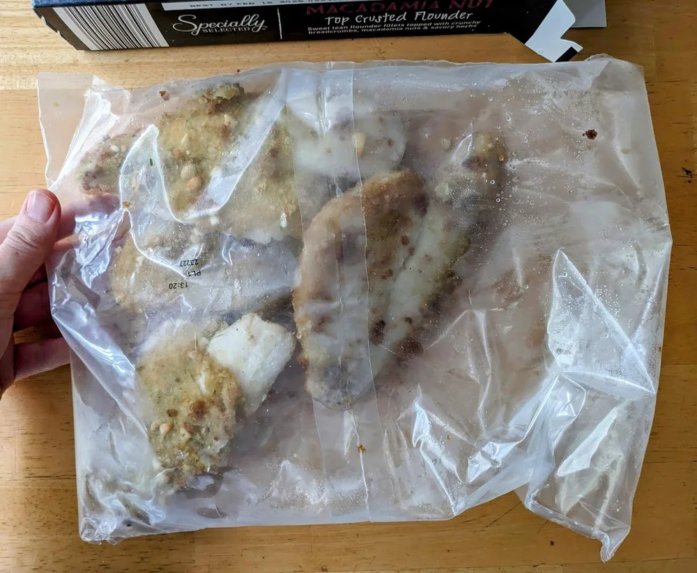 Aldi Macadamia Crusted Flounder (Specially Selected) Review