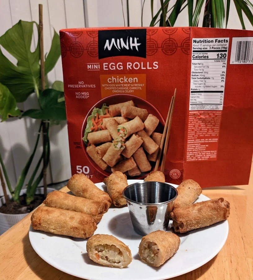 Minh Mini Chicken Egg Rolls Review Ingredients Price Cooking Instructions — SnarkleSauce