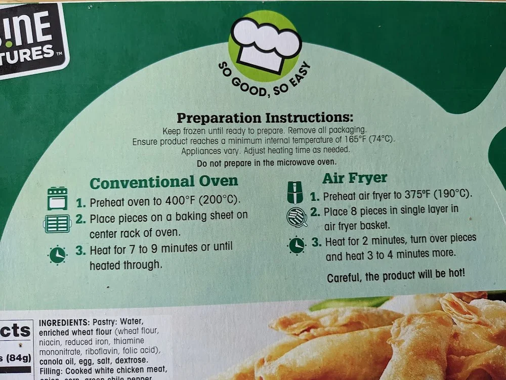 Cuisine Adventures Green Chile Chicken Firecrackers Review Costco
