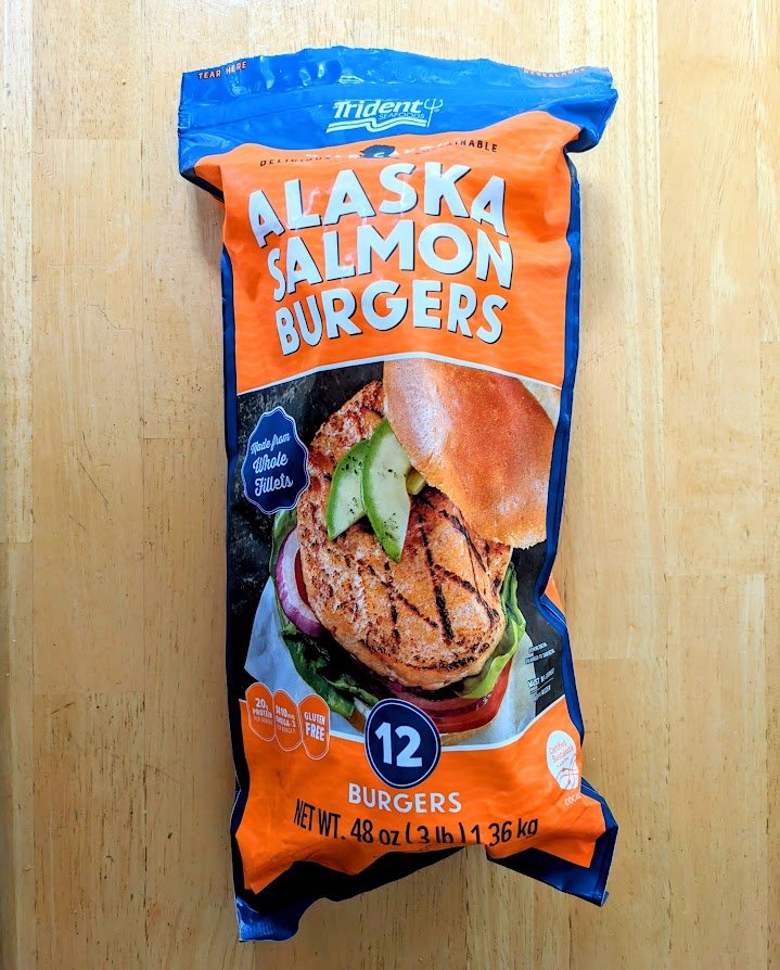 Trident Seafoods Frozen Alaska Salmon Burgers (Costco) Review —  Snarkle-Sauce on Wry