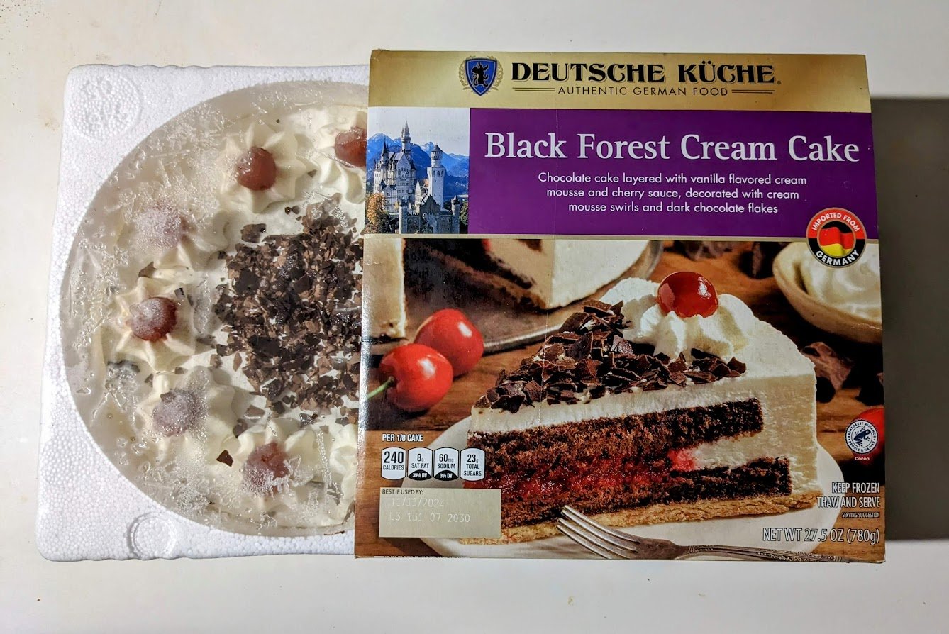 Aldi Black Forest Cream Cake (Deutsche Küche) Review, Ingredients, Price