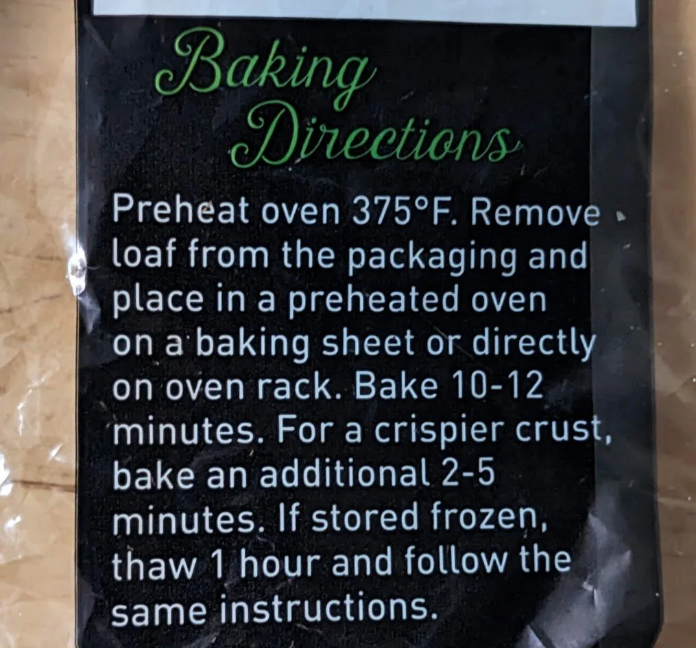 Aldi Italian Bread Take 'n Bake (Specially Selected) Review Ingredients Price How to Bake