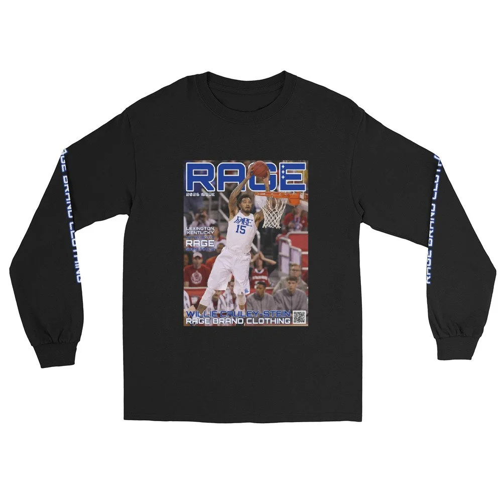 Willie Cauley-Stein x Rage Brand Clothing "Slam" Long Sleeve Tee (Black)