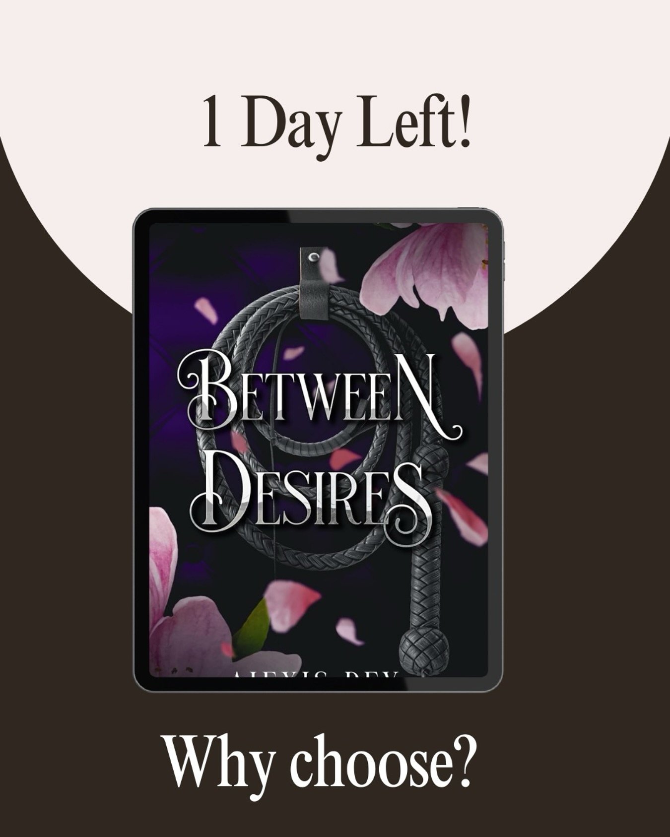 MUST SHE CHOOSE?

Nicolette is adrift after losing her husband and master. The void he left can&rsquo;t be filled, but her yearning for pain and submission is vast. Enter Sam, a force of nature, promising agony so exquisite, Nicolette is sure she&rsq