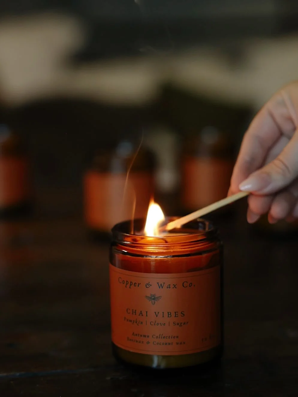 Saturday. 🧡🍂🕯️ 

Available online / @uni_creativedistrict storefront / @creativecollabsne location!

🕯️

▪️Chai Vibes
▪️Cider House
▪️Spellbound
▪️Bonfire 
▪️S&eacute;ance
