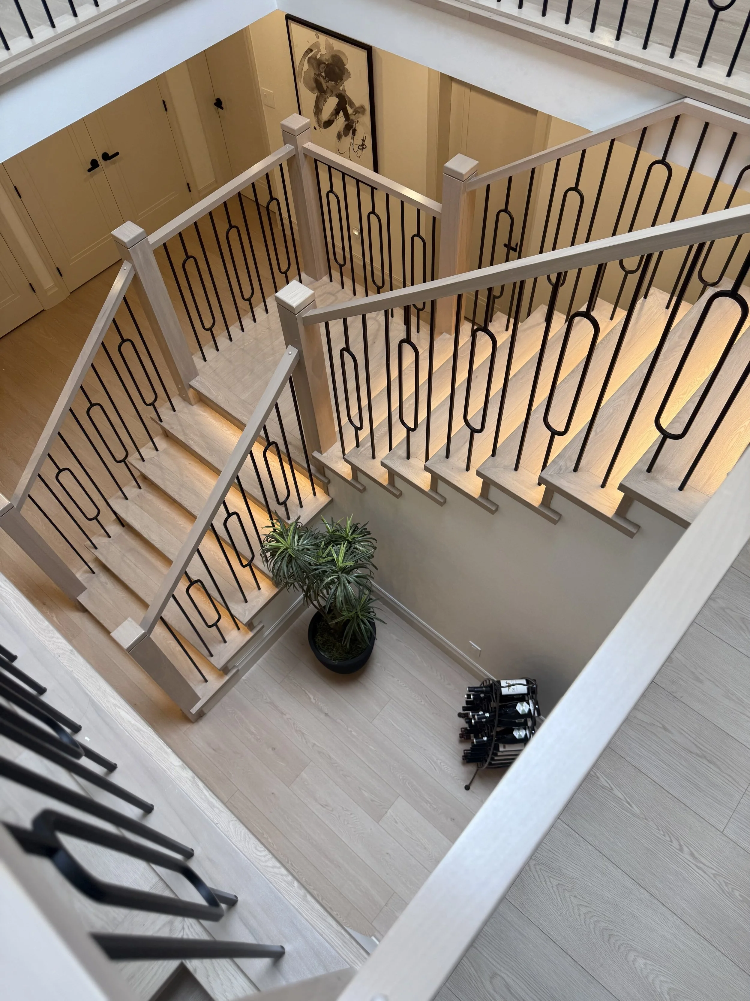 Wooden stair remodel