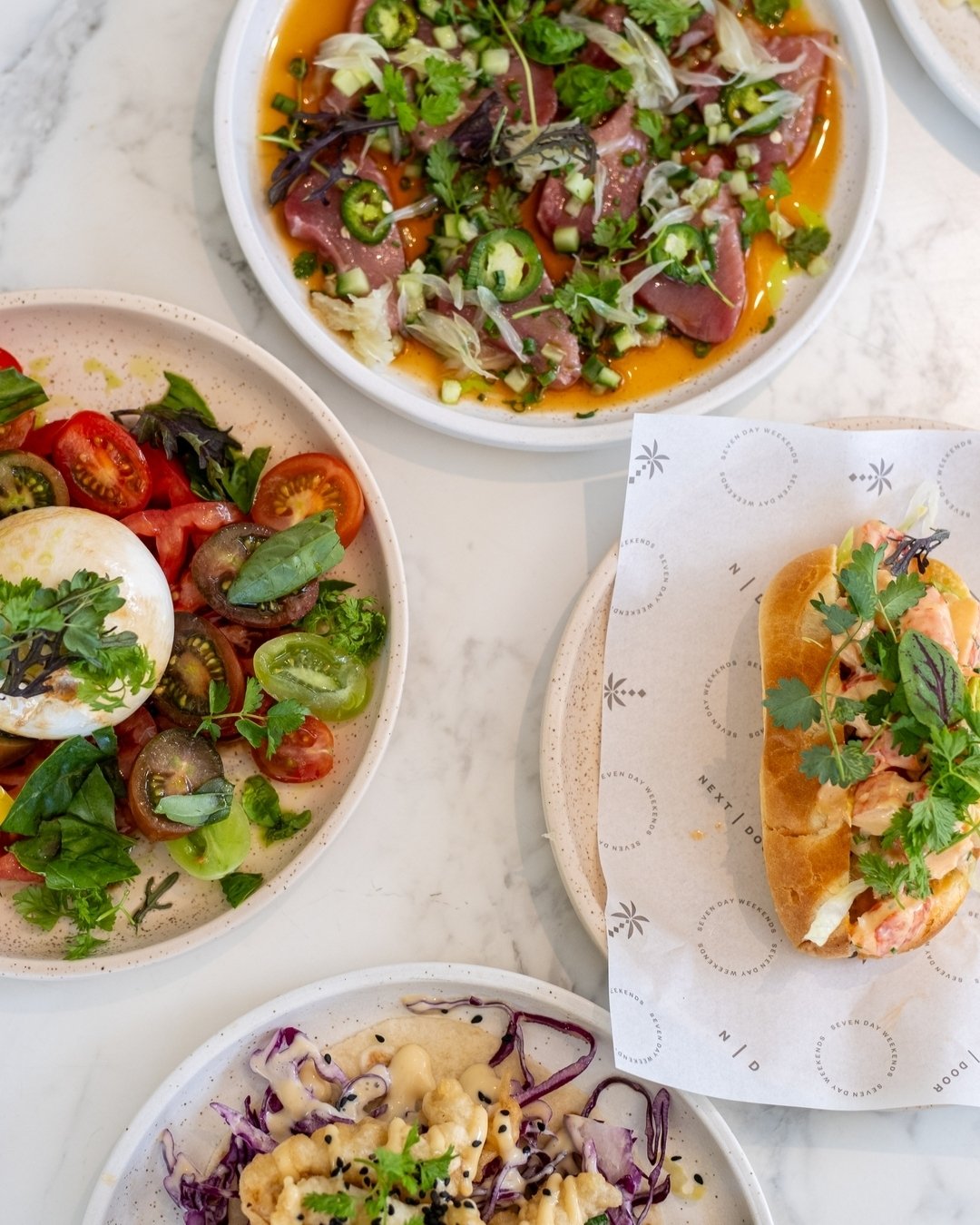 Our weekend plans look a little like this...

| Burrata 
| Tuna Sashimi 
| King Prawn Roll 
| Flathead Fish Tacos 

Why not join us for dinner? Available FRI &amp; SAT from 5:30pm. 😏🍸
 
 
 
 
 
 
 
 
 
 
 
 
 
 
 
#nextdoorcronulla #cafecronulla #f