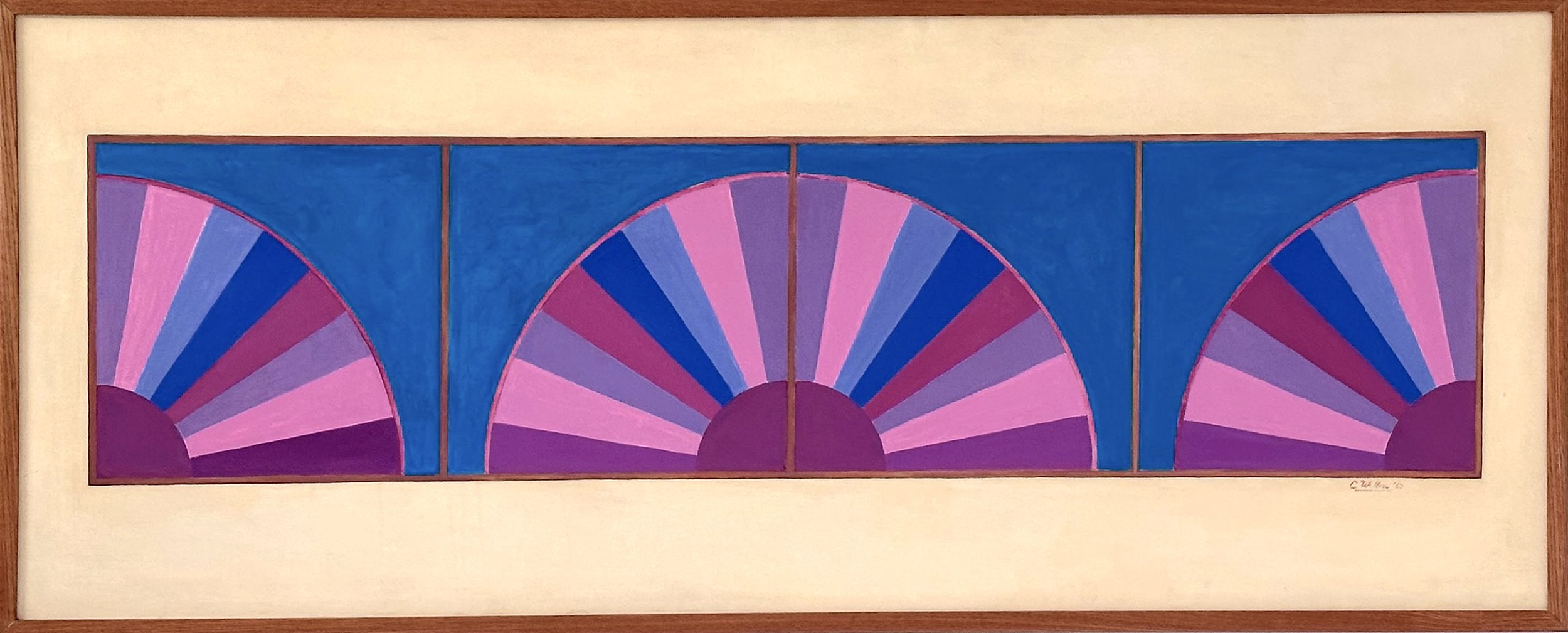 Fans, Canvas Framed ( 20" x  50")