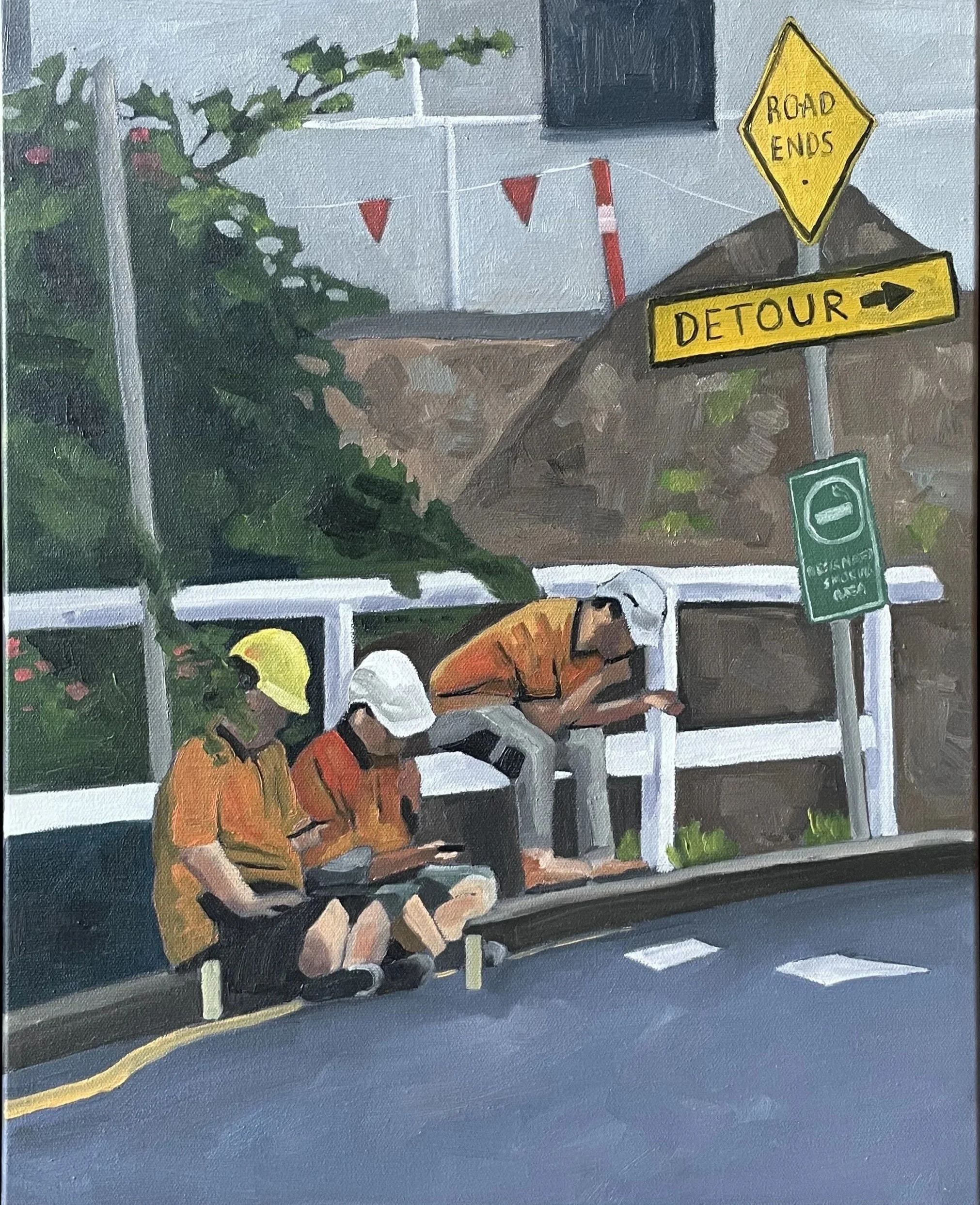 These changes aren't changing me, oil on canvas, 50 x 40 cm, framed SOLD