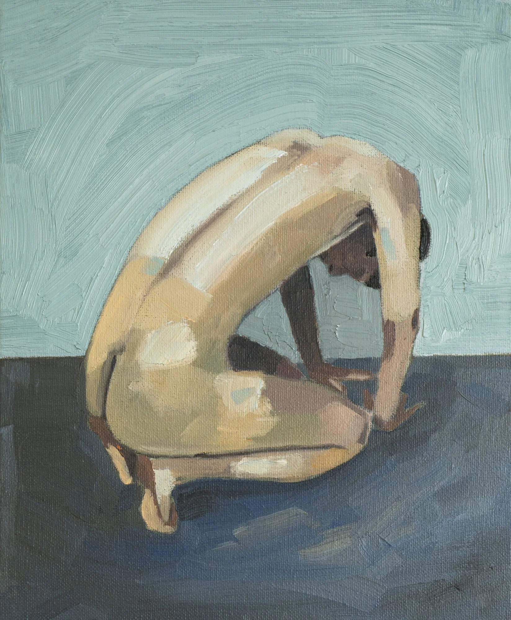 The struggle is not to see what isn't there, oil on canvas, 30.5 x 25.4 cm, framed
SOLD
