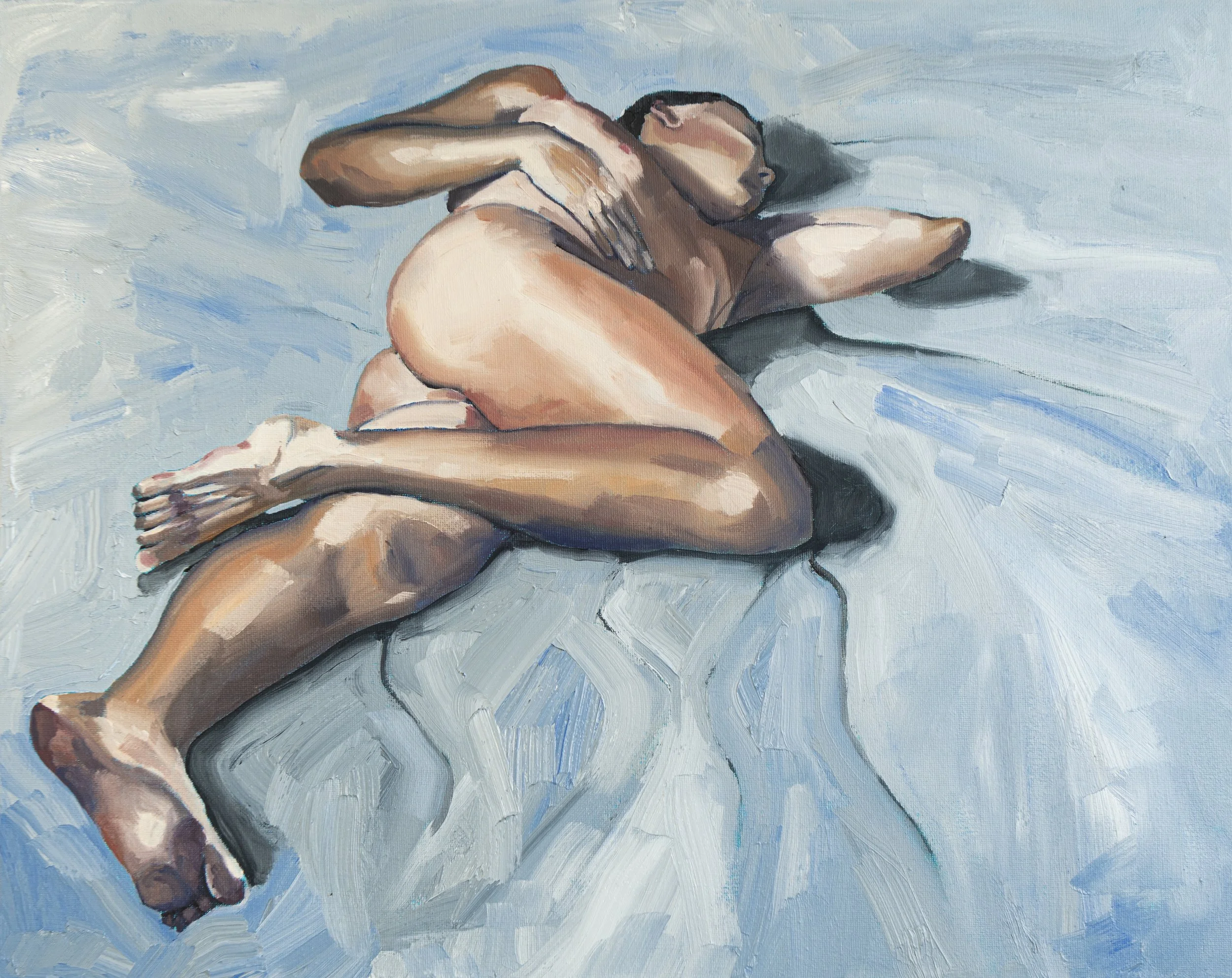 I become him again, 40 x 50 cm, oil on canvas, framed SOLD
