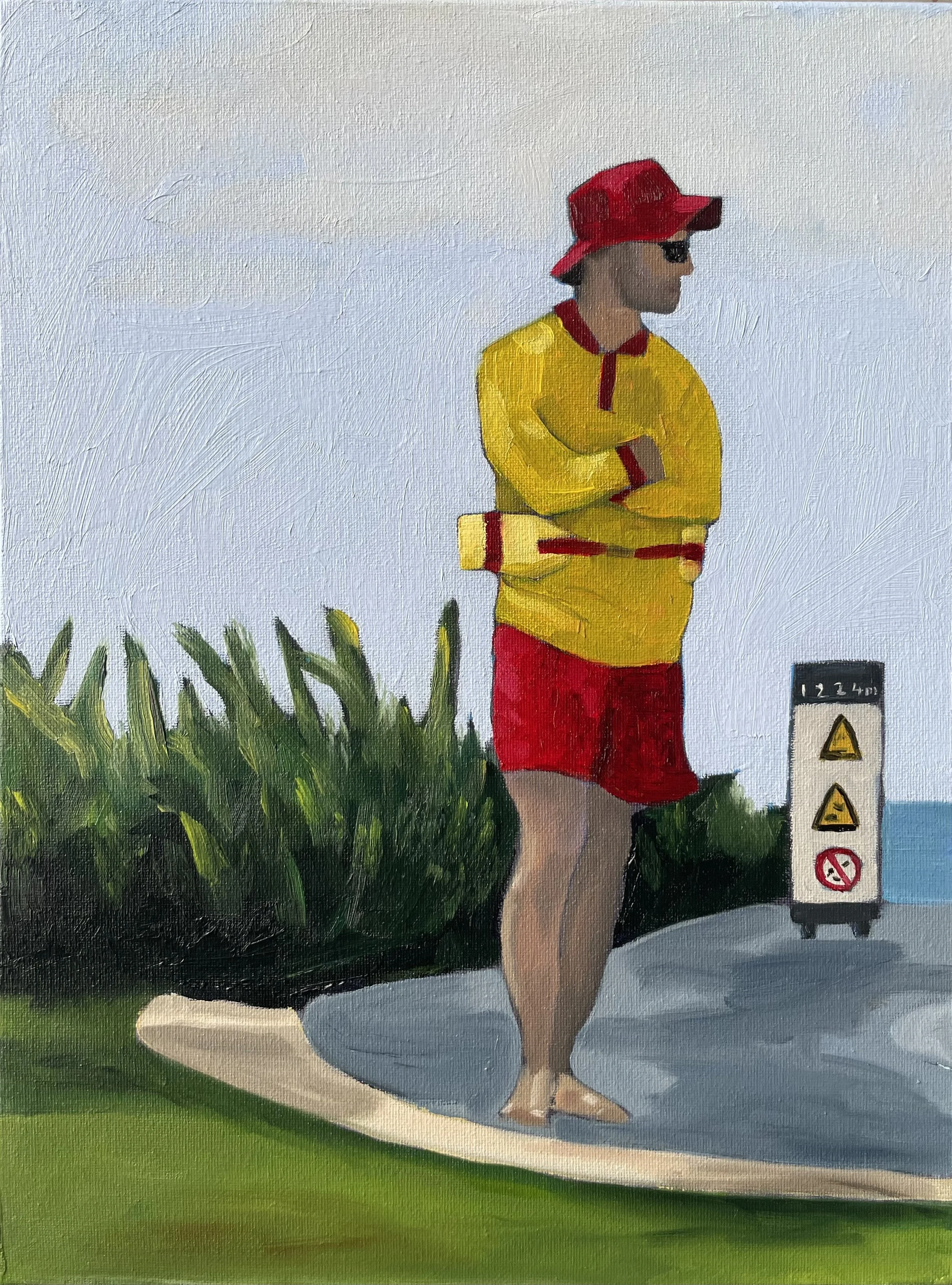 Waiting, 40cm x 30cm, oil on canvas, available