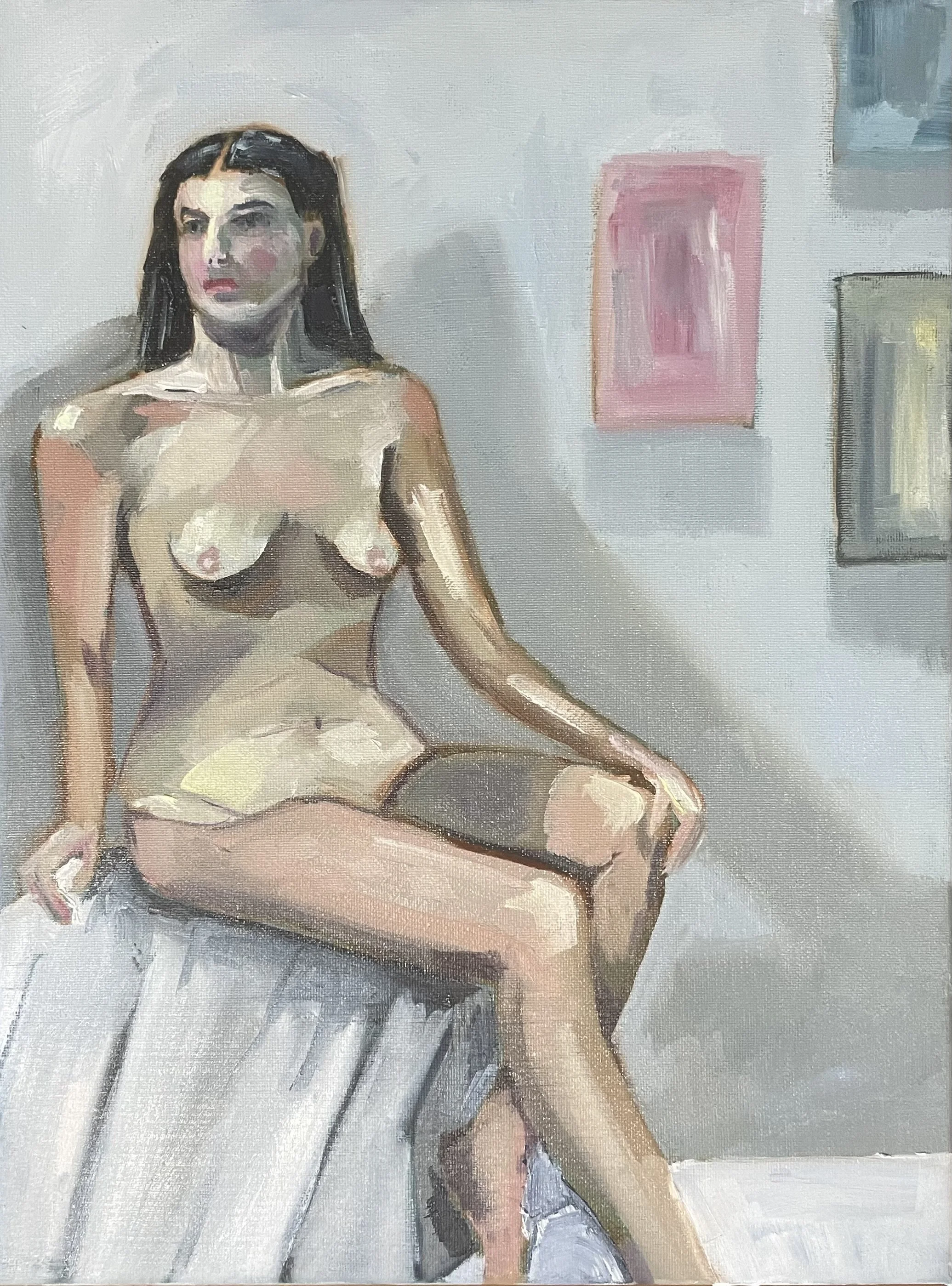 To the side, 40 x 30 cm, oil on canvas