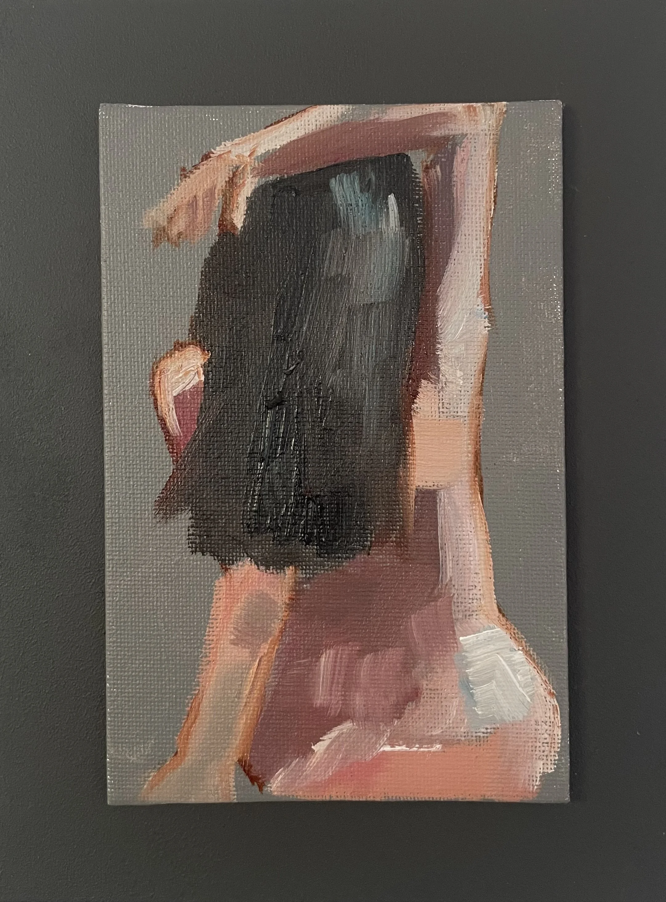 Still, Oil and acrylic on canvas panel, 15 x 10 cm, mounted on plywood