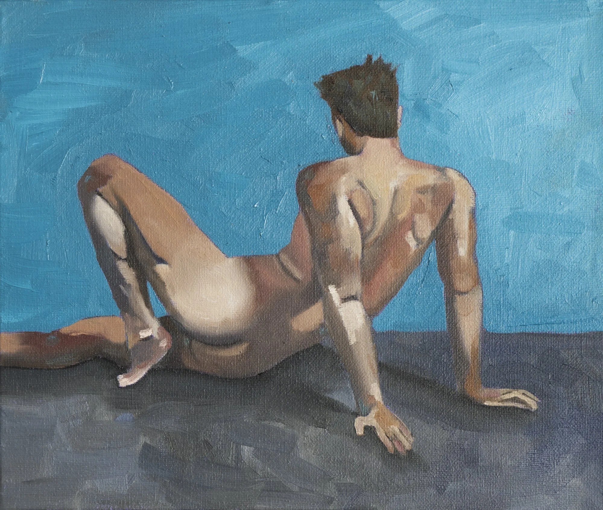 I can't see the point, oil on canvas, 30.5 x 25.4 cm, framed
SOLD